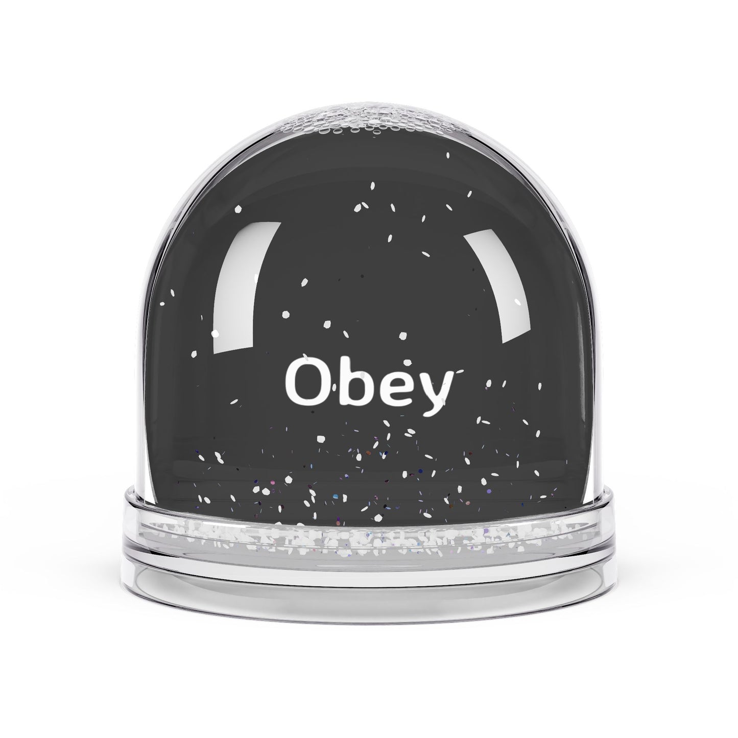 Snow Globe - "Obey" - Premium Snow Globe from Concordia Style Boutique - Just $27.78! Shop now at Concordia Style Boutique