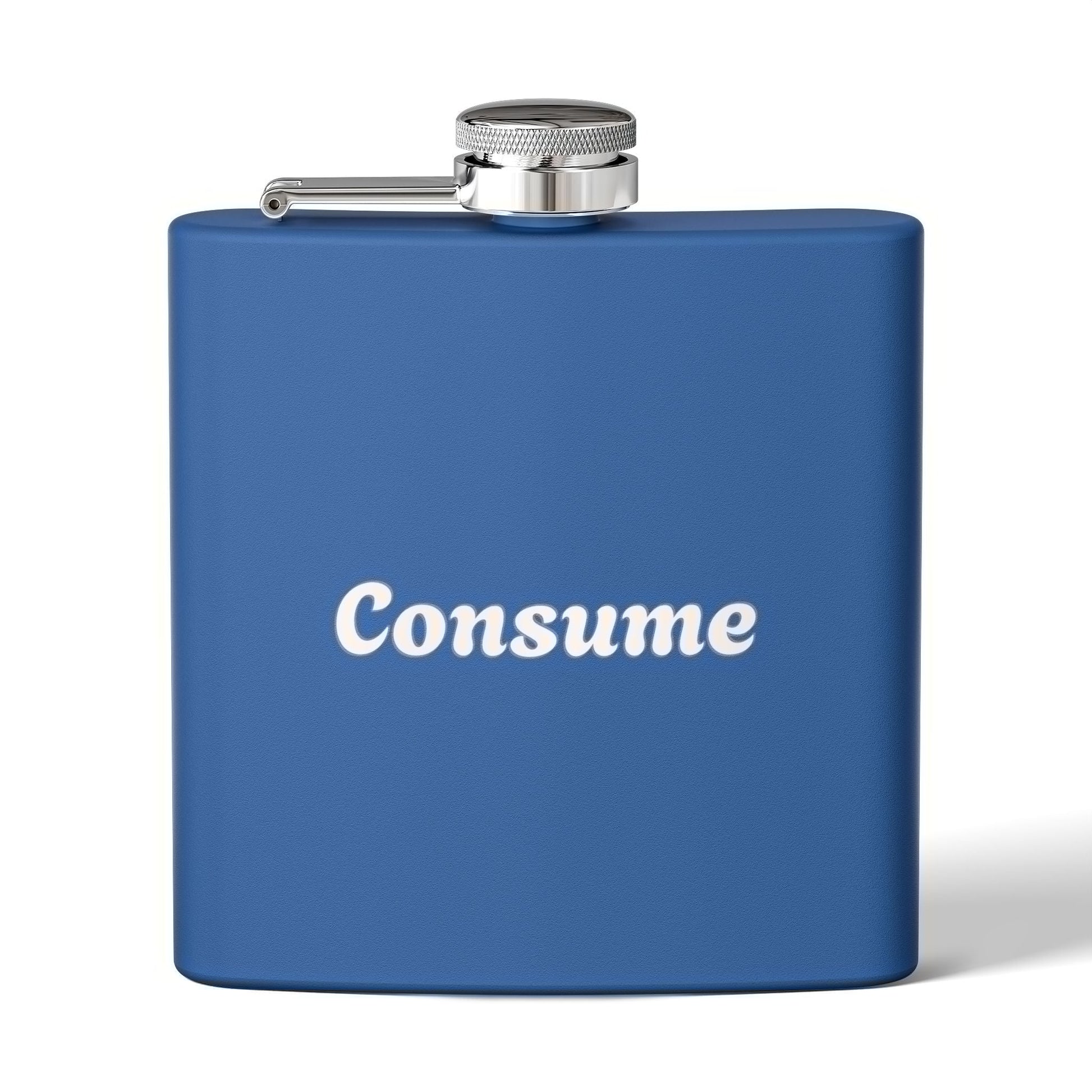 "Consume" -  6 oz Stainless Steel Flask - Premium 6 oz Stainless Steel Hip Flask from Concordia Style Boutique - Just $28.88! Shop now at Concordia Style Boutique
