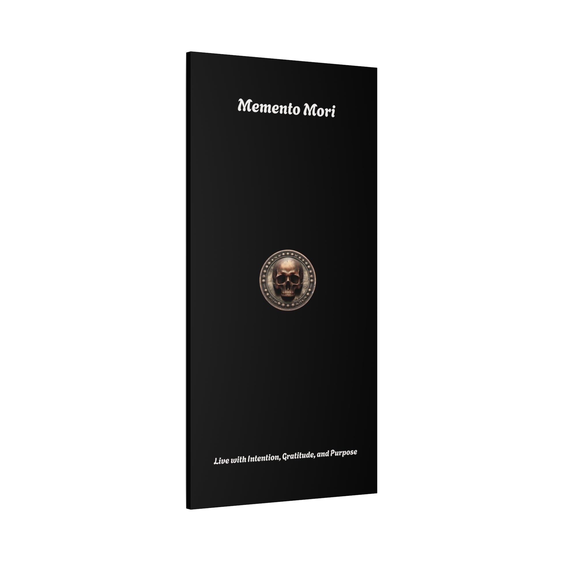 "Memento Mori" Matte Canvas - Inspirational Wall Art -"Live with Intention, Gratitude, and Purpose" - Premium Canvas from Concordia Style Boutique - Just $56.56! Shop now at Concordia Style Boutique