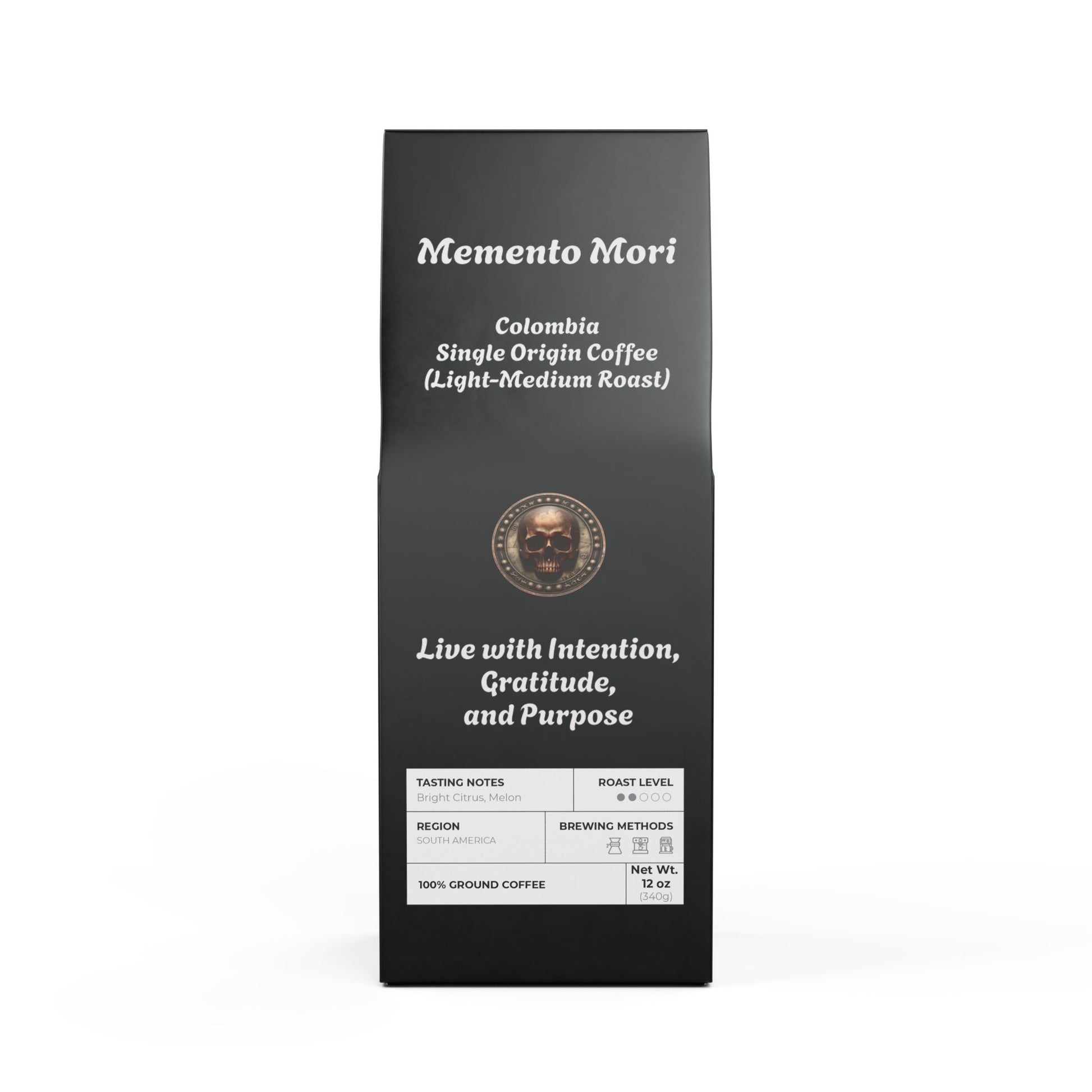 Colombia Single Origin Coffee (Light-Medium Roast) - "Memento Mori" - Premium Coffee from Concordia Style Boutique - Just $27.05! Shop now at Concordia Style Boutique