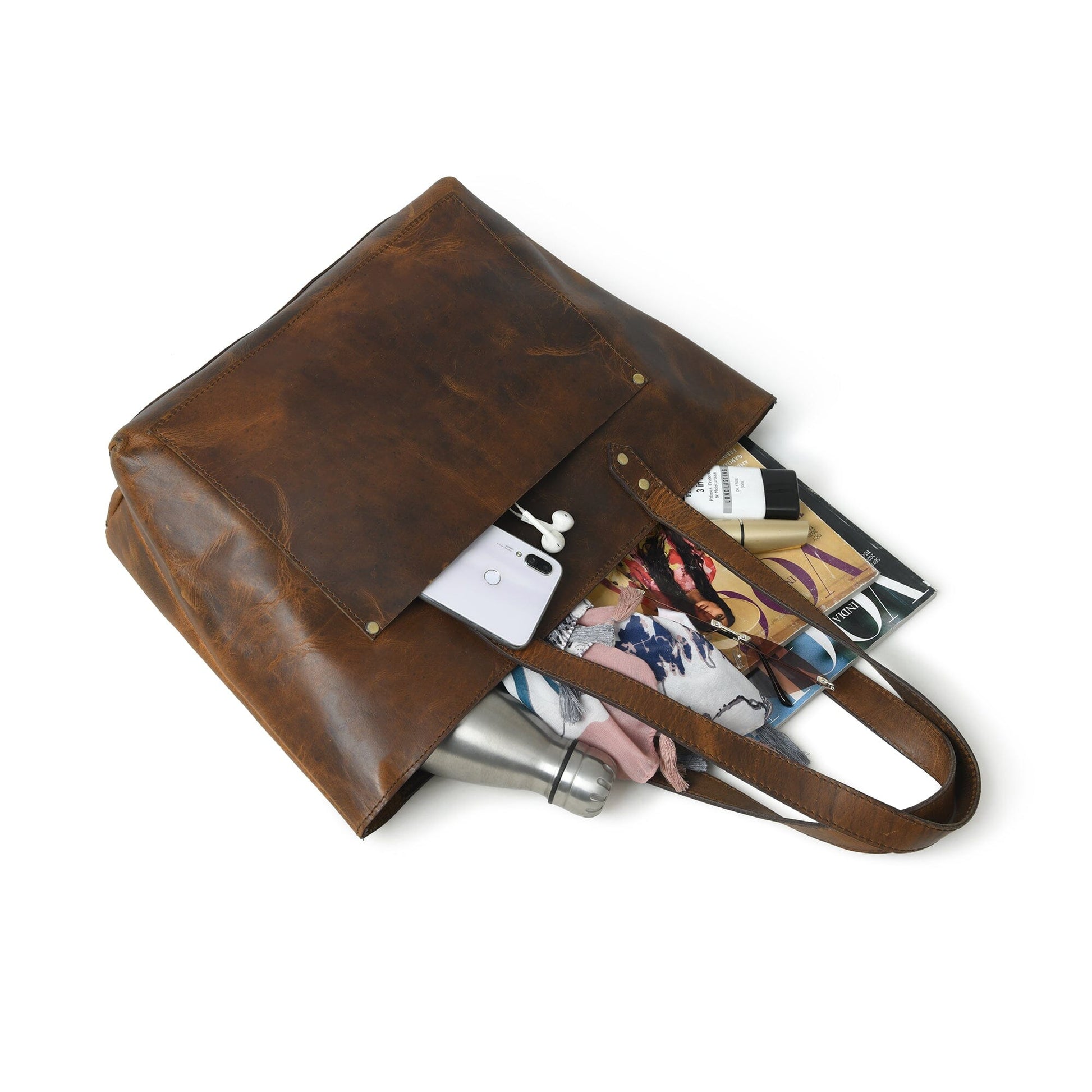 Essential Work Tote - Brown - Concordia Style Boutique