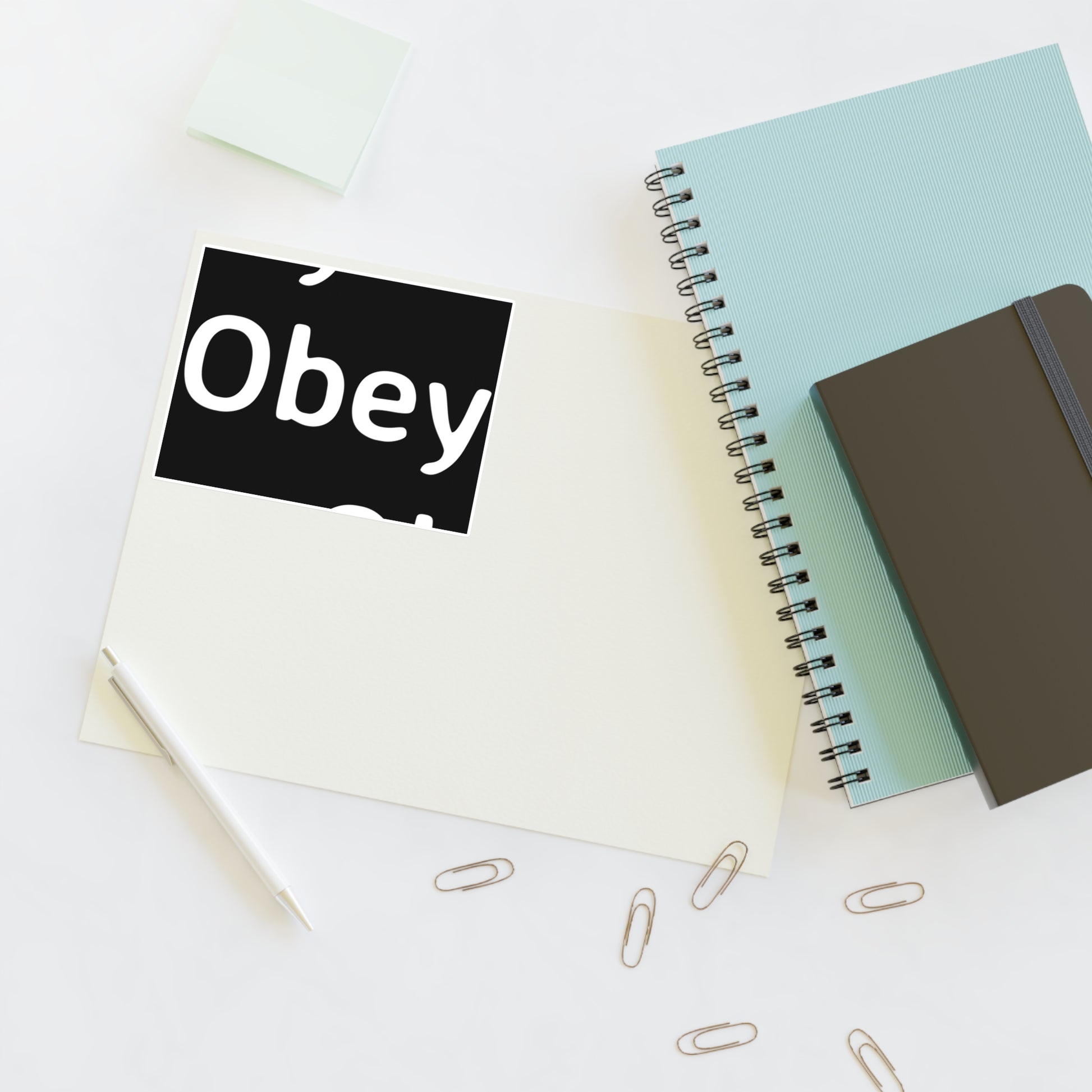 "Obey" - Sticker Sheets - Premium Paper products from Concordia Style Boutique - Just $15.90! Shop now at Concordia Style Boutique