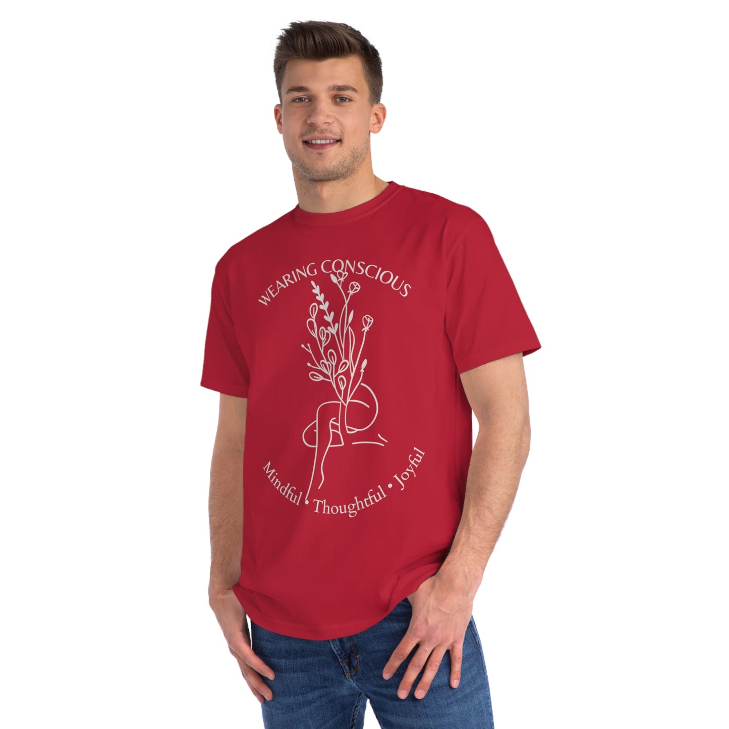 Mindful Thoughtful Joyful Organic Unisex T-Shirt
