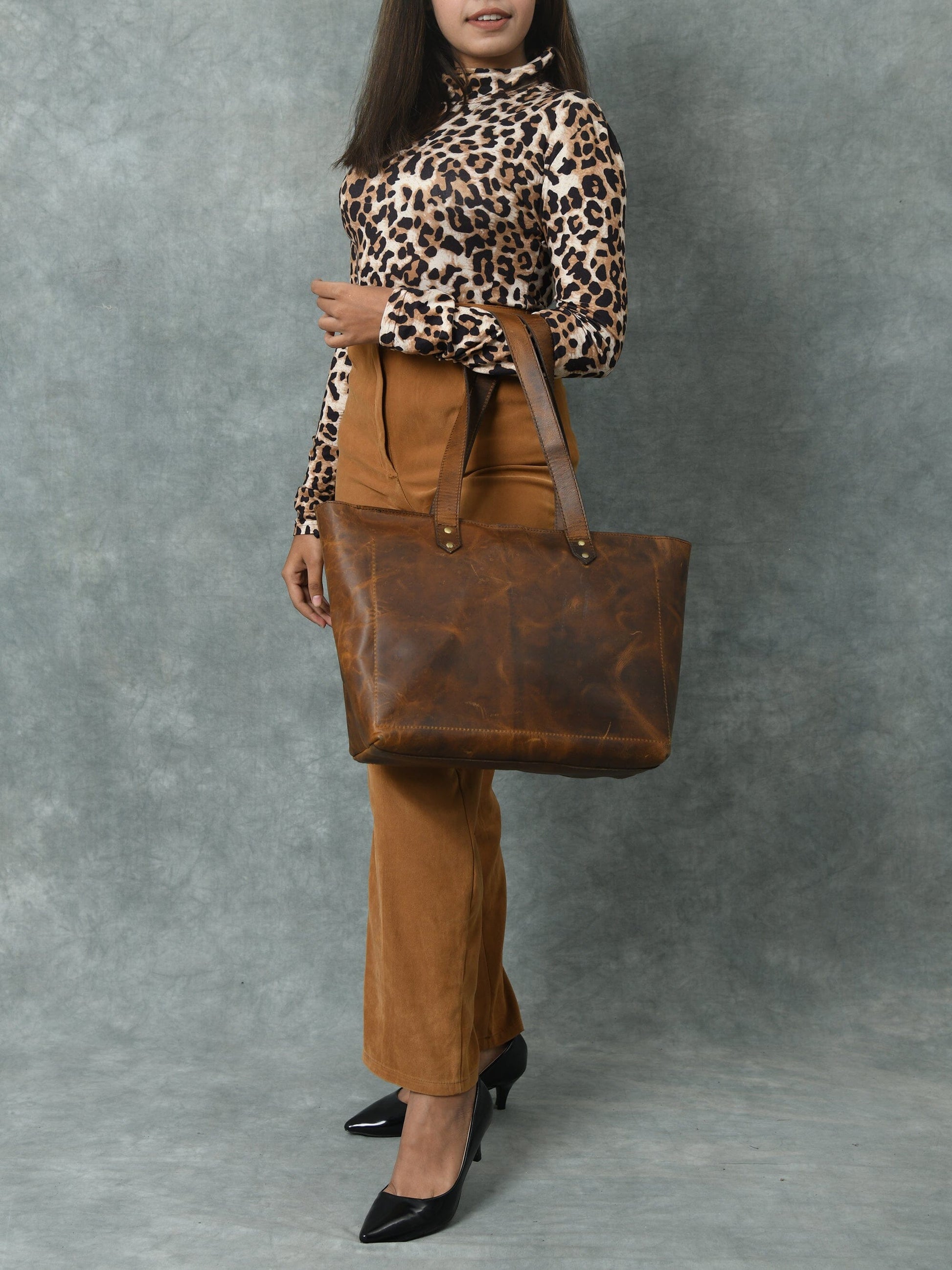 Essential Work Tote - Brown - Concordia Style Boutique