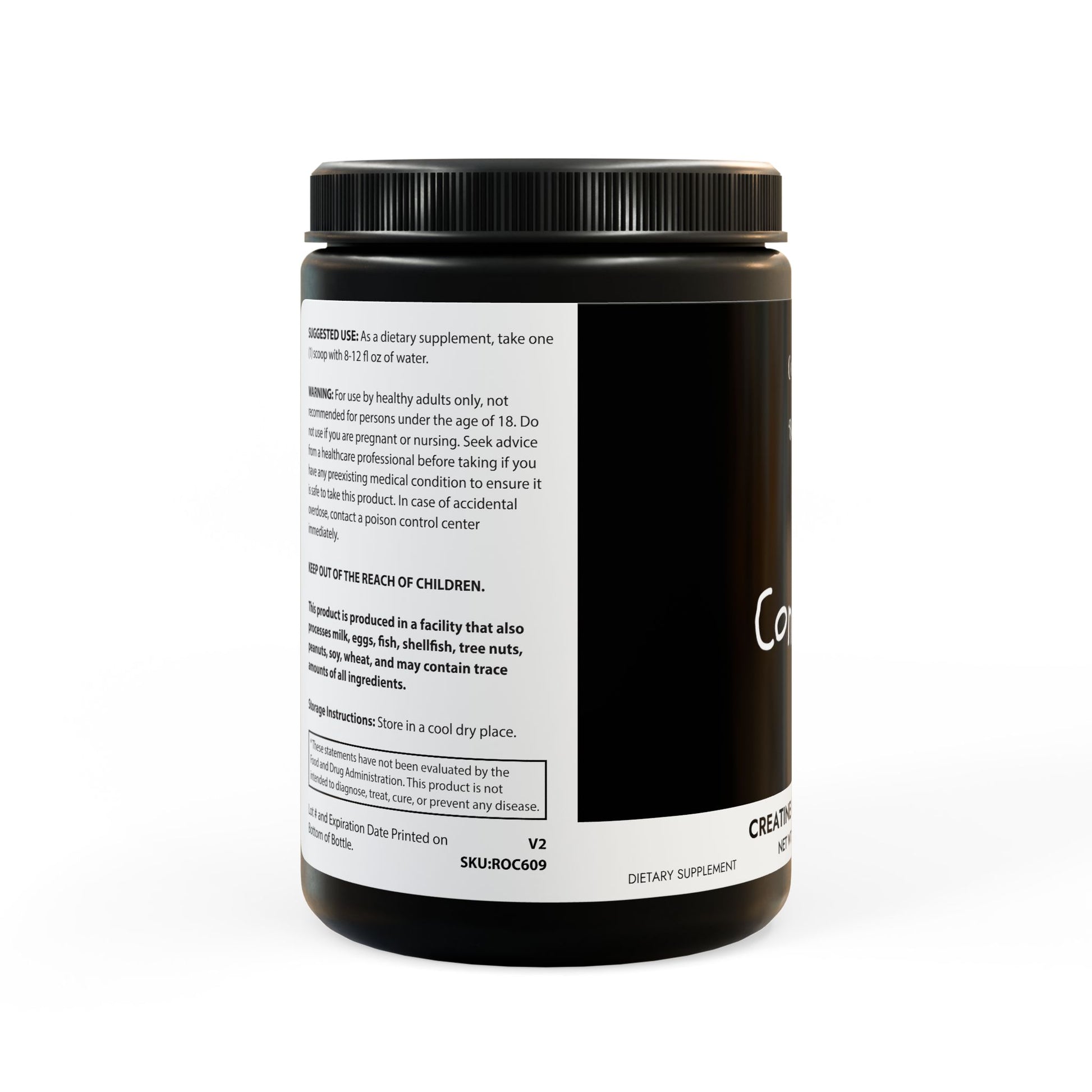 Creatine Monohydrate Supplement (300g, 10.58oz) - Premium Food Supplements from Concordia Style Boutique - Just $34! Shop now at Concordia Style Boutique