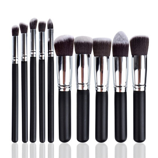 10 Pc Makeup Brush Set - Premium 10 Pc Makeup Brush Set from Concordia Style Boutique - Just $23! Shop now at Concordia Style Boutique