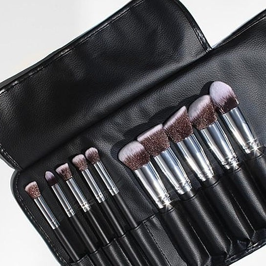 10 Pc Makeup Brush Set - Premium 10 Pc Makeup Brush Set from Concordia Style Boutique - Just $23! Shop now at Concordia Style Boutique