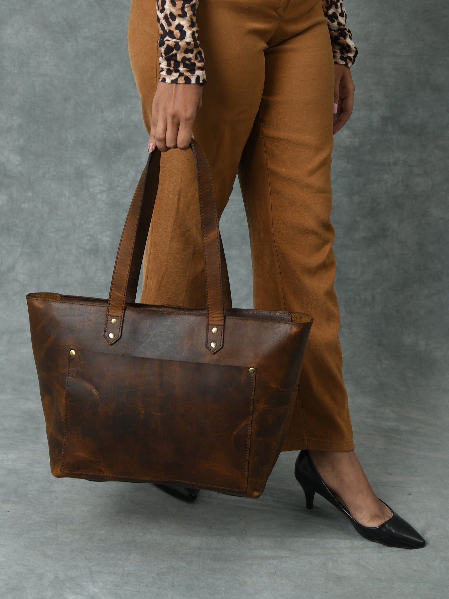 Essential Work Tote - Brown - Concordia Style Boutique