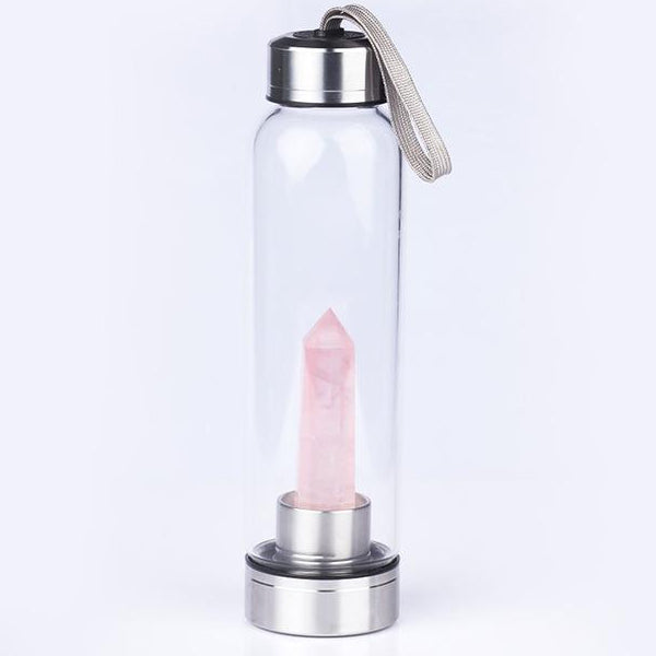 Pure Essence Natural Stone Infused Water In Glass Bottle - Premium Natural Stone Infused Water In Glass Bottle from Concordia Style Boutique - Just $41.80! Shop now at Concordia Style Boutique