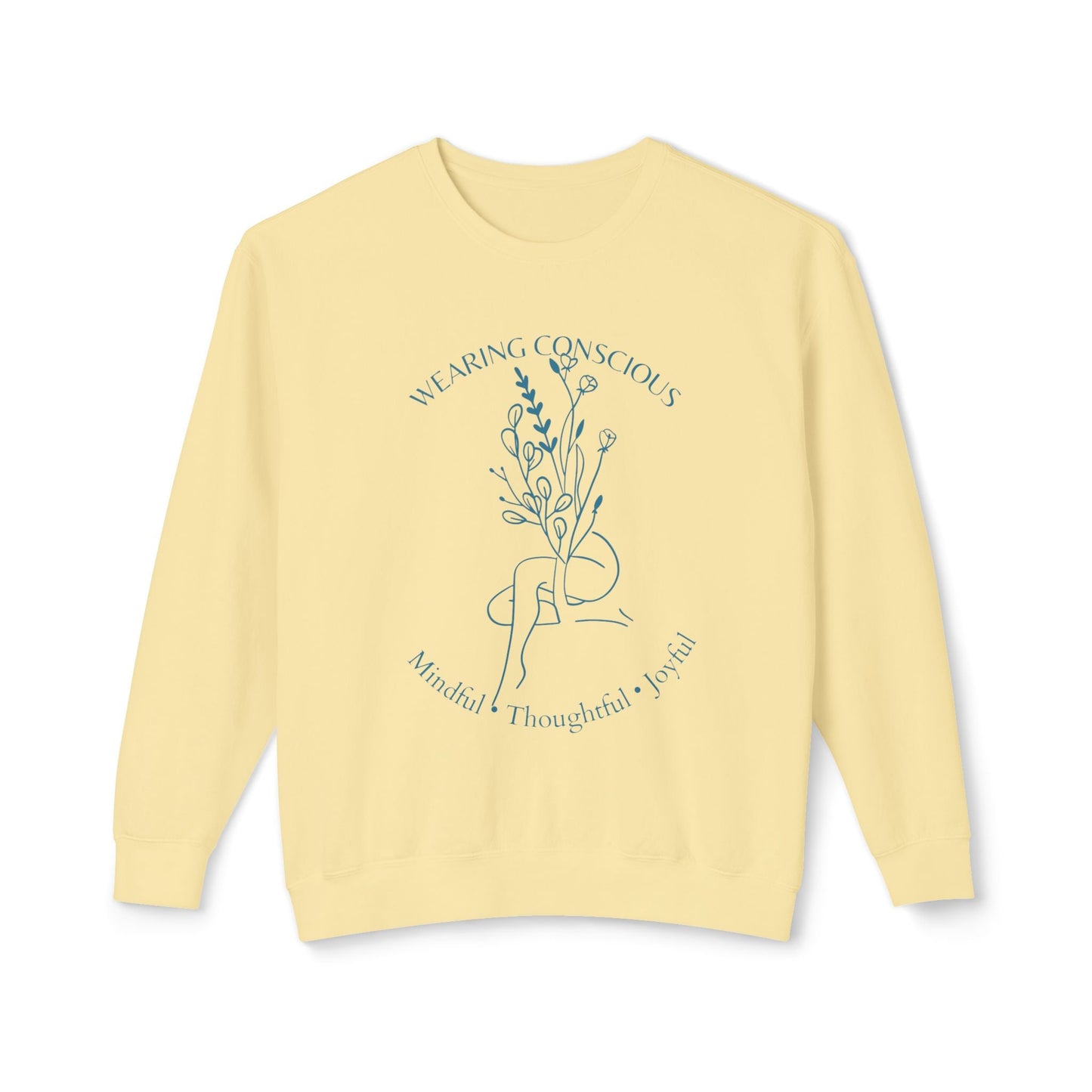 Spring Mindfulness Crewneck Sweatshirt - Joyous and Conscious Design