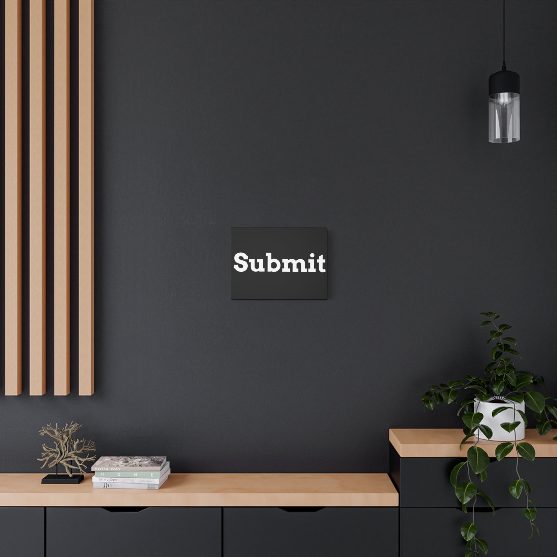 Classic Canvas - "Submit"" - Premium Canvas from Concordia Style Boutique - Just $26.40! Shop now at Concordia Style Boutique