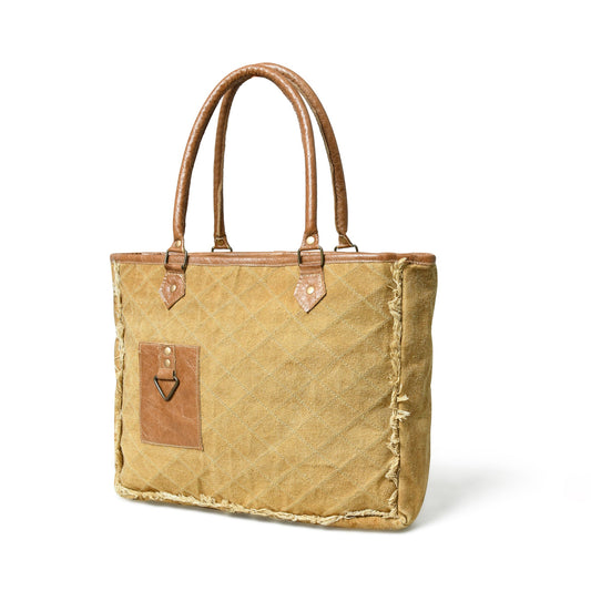 Beige Boho Chic Canvas Bag - Concordia Style Boutique