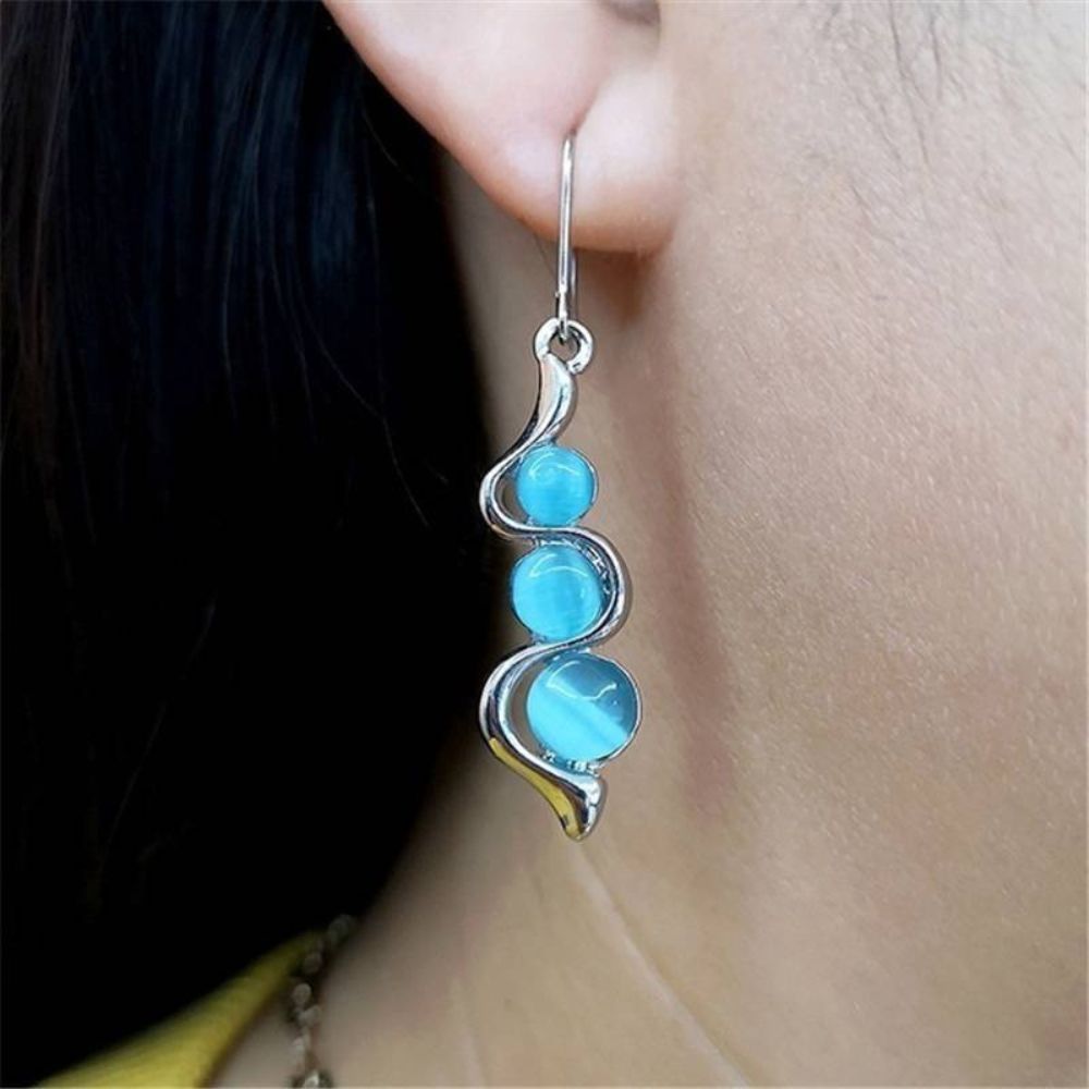 BLUE DROPLETS EARRINGS (PAIR) - Concordia Style Boutique