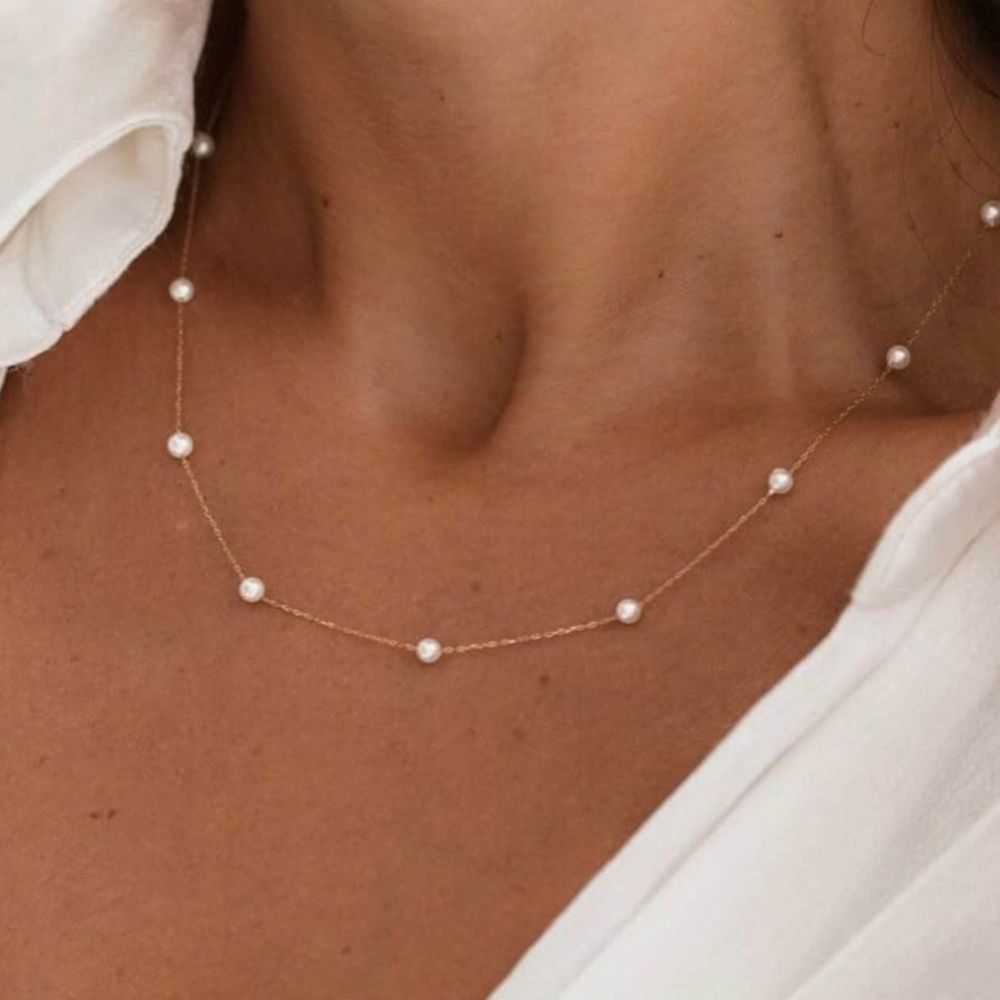DAINTY PEARL NECKLACE - Concordia Style Boutique