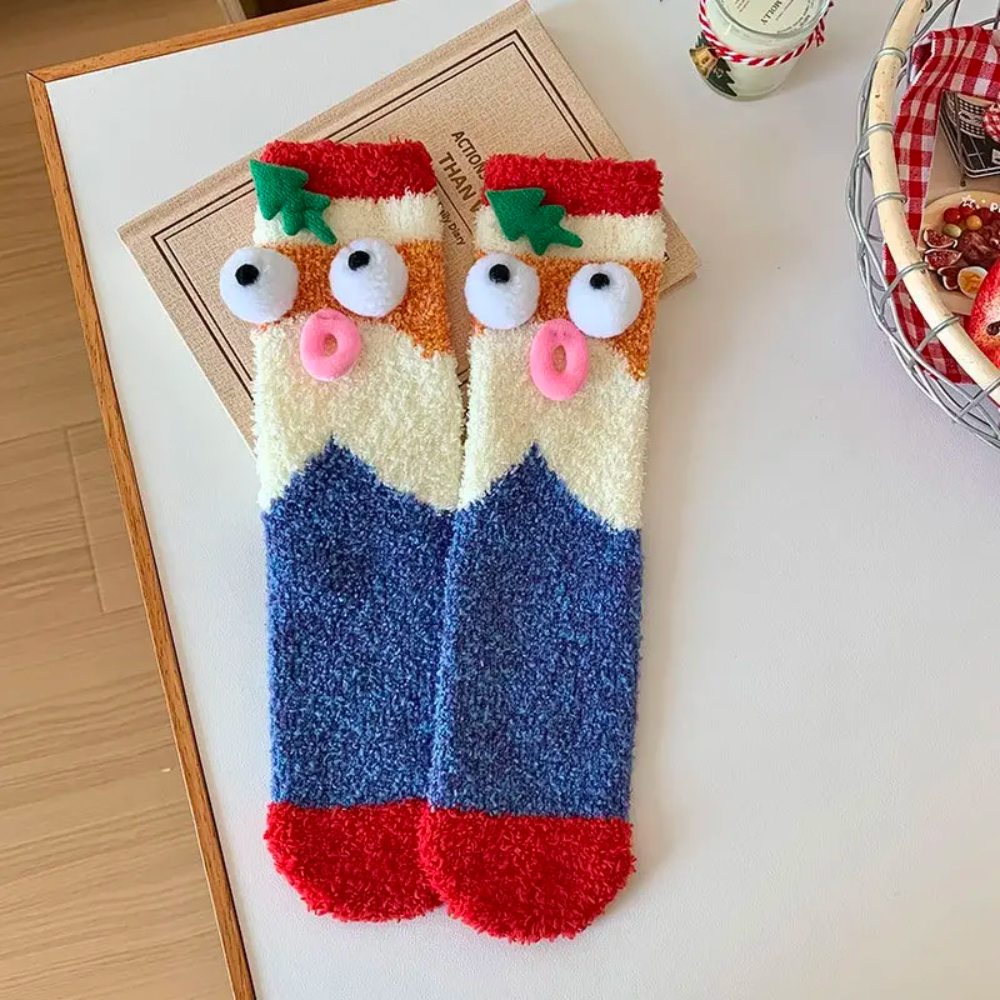 CARTOON FUZZY SOCKS - Concordia Style Boutique