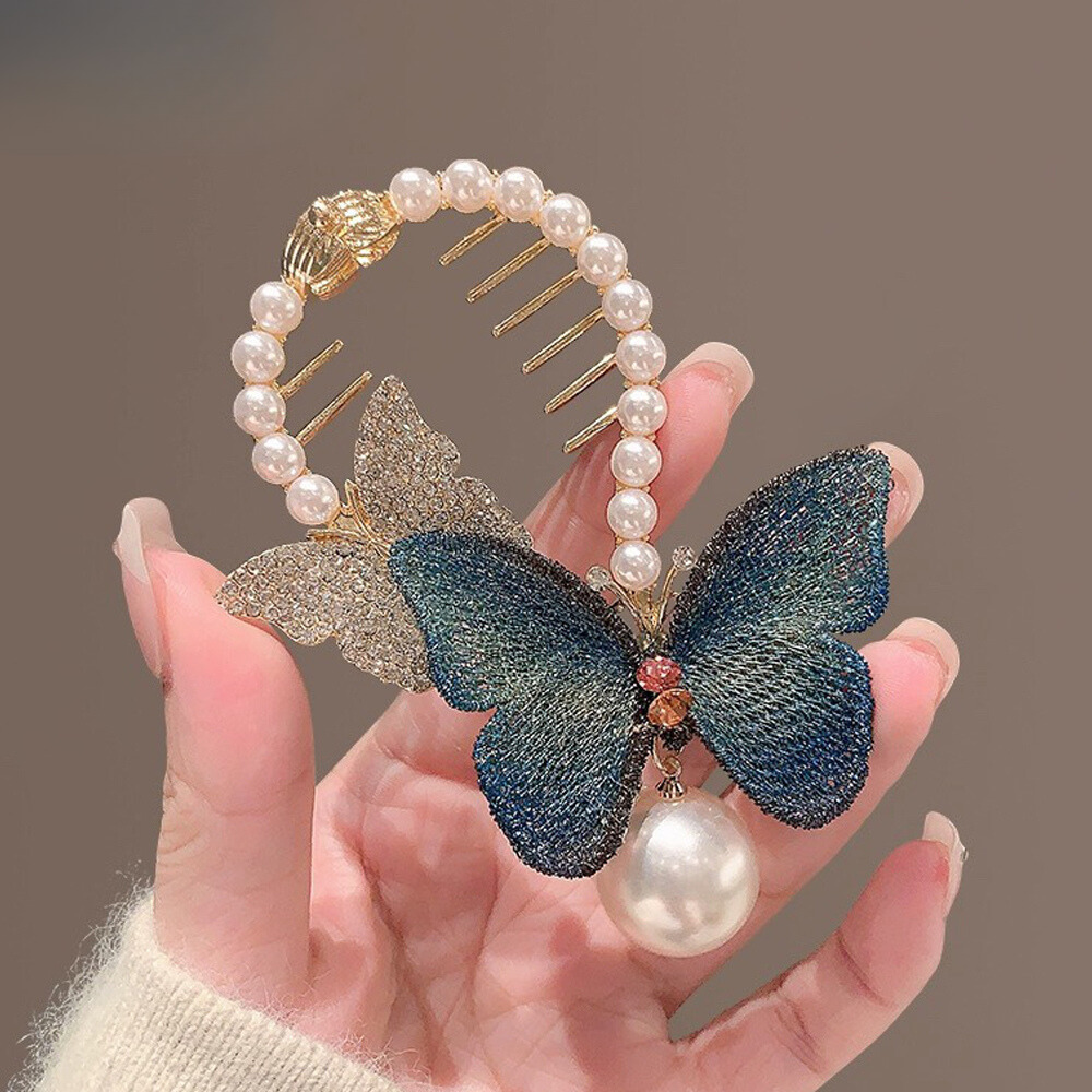 SPARKLING PEARL HAIR CLIPS - Concordia Style Boutique