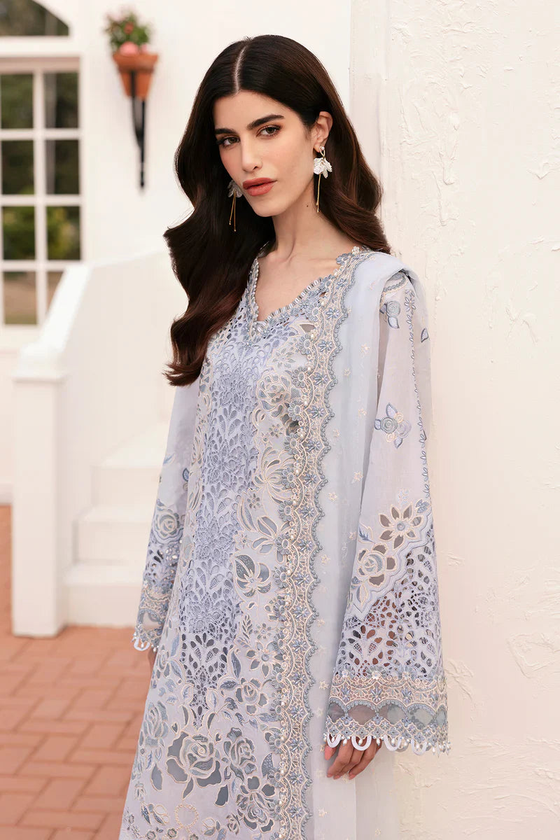 Baroque - BEL-25-D02 3 Piece Embroidered Stitched Lawn Suit