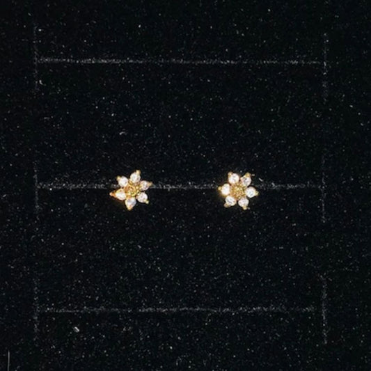MINI SUNFLOWER CARTILAGE EARRINGS (PAIR) - Concordia Style Boutique