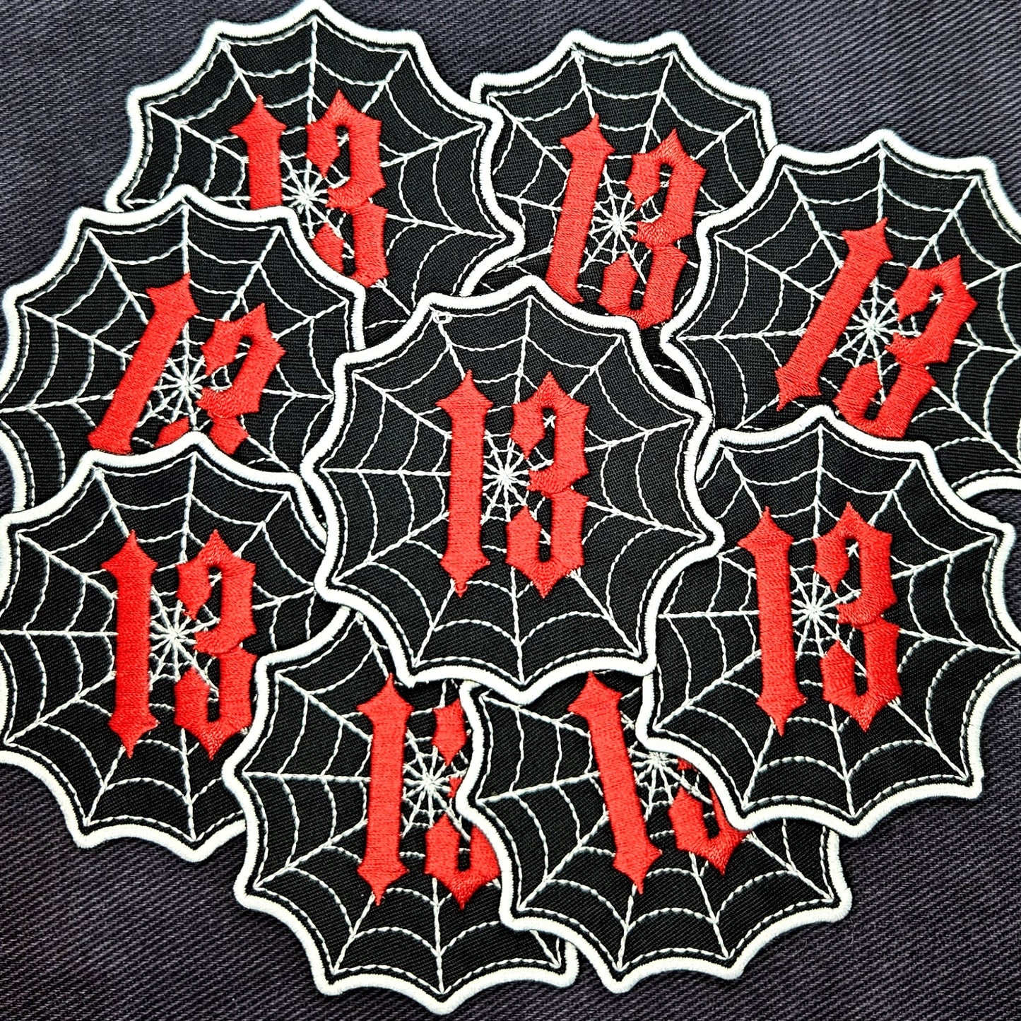 13 Lucky Spiderweb Patch - Concordia Style Boutique