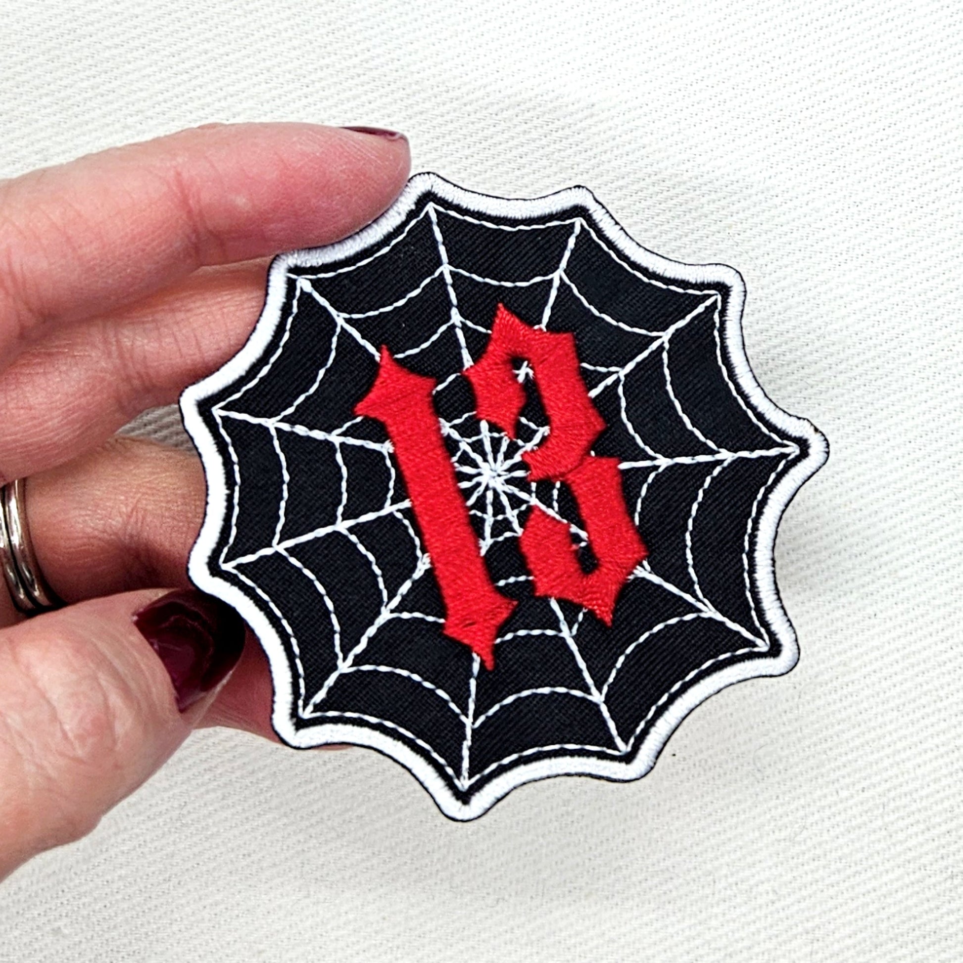13 Lucky Spiderweb Patch - Concordia Style Boutique