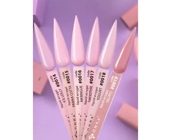 Nail gel DNKa Liquid Acrygel 12ml,15ml.