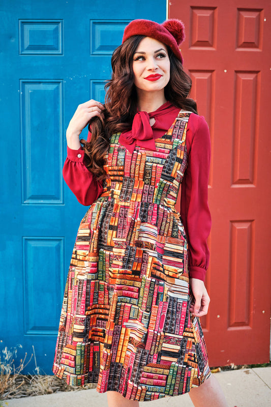 Don't Judge a Book by its Cover Fit & Flare Dress - Concordia Style Boutique