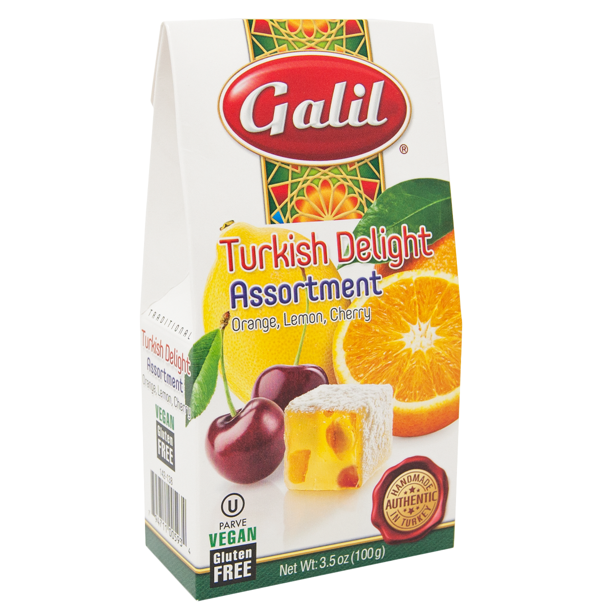 Assorted Fruit Turkish Delight | 3.5 oz | Galil - Concordia Style Boutique