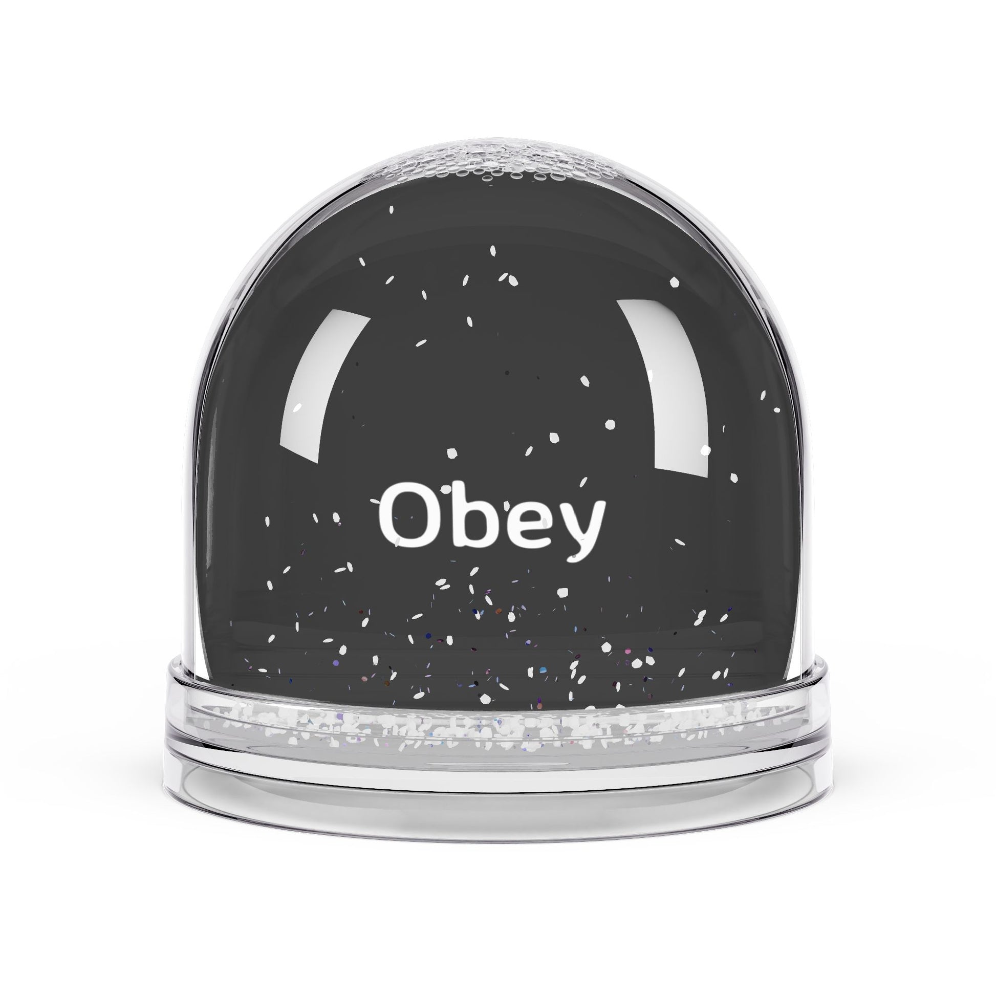 Snow Globe - "Obey" - Premium Snow Globe from Concordia Style Boutique - Just $27.78! Shop now at Concordia Style Boutique