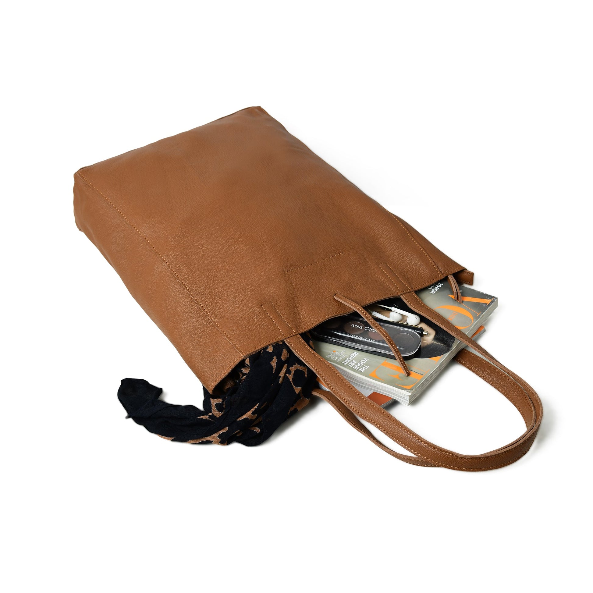 Café Chic Women's Leather Tote Bag - Concordia Style Boutique