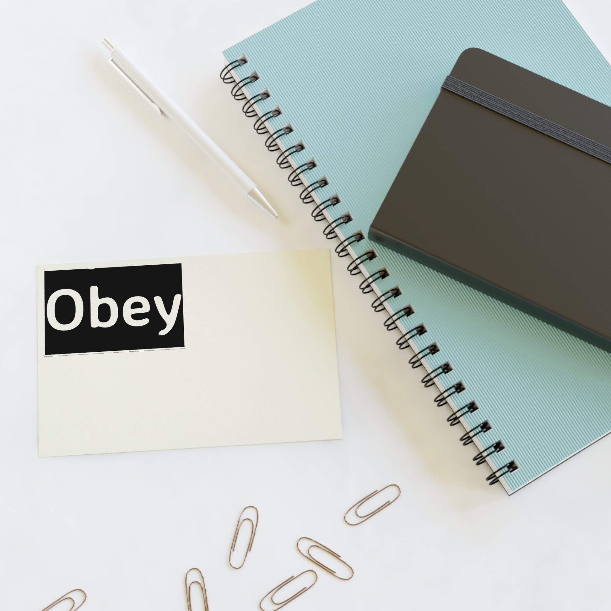 "Obey" - Sticker Sheets - Premium Paper products from Concordia Style Boutique - Just $15.90! Shop now at Concordia Style Boutique