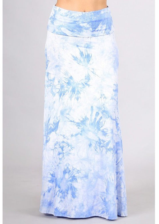 In the Clouds Soft Feel Maxi Skirt Made in USA - Concordia Style Boutique