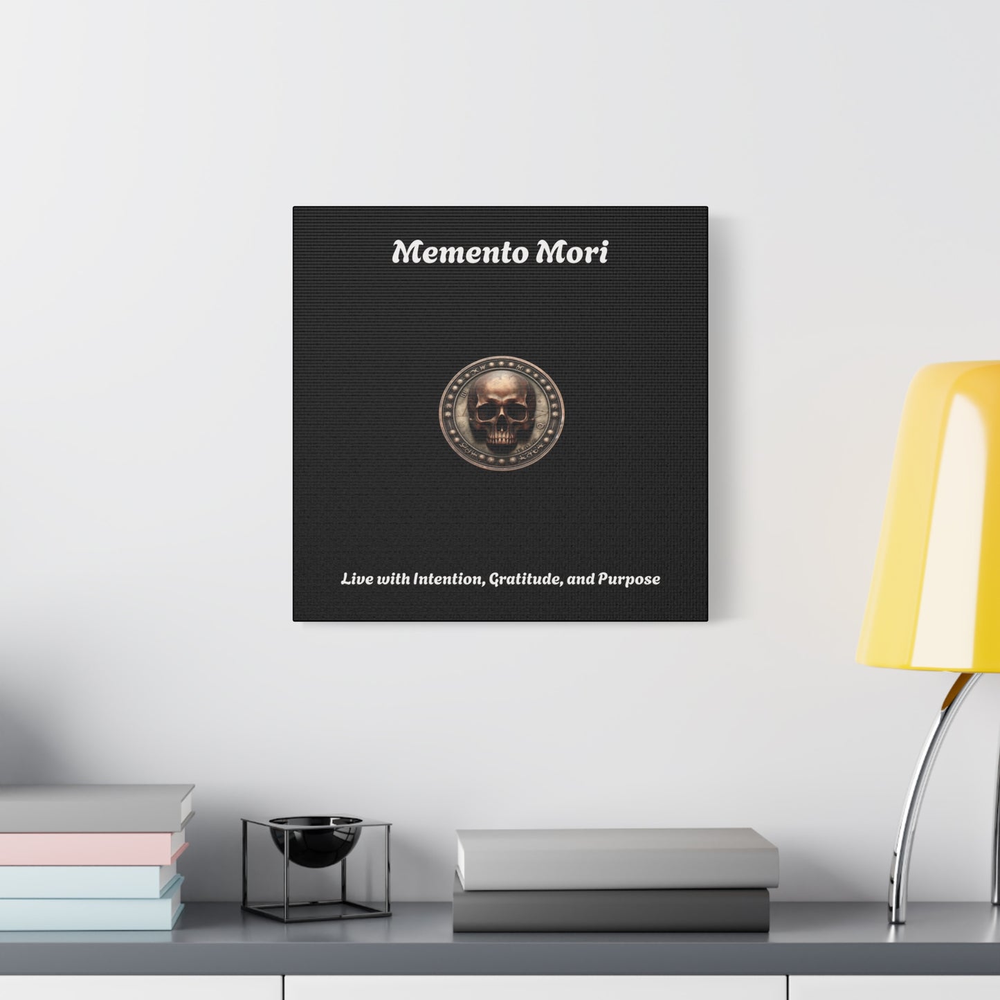 "Memento Mori" Matte Canvas - Inspirational Wall Art -"Live with Intention, Gratitude, and Purpose" - Premium Canvas from Concordia Style Boutique - Just $56.56! Shop now at Concordia Style Boutique