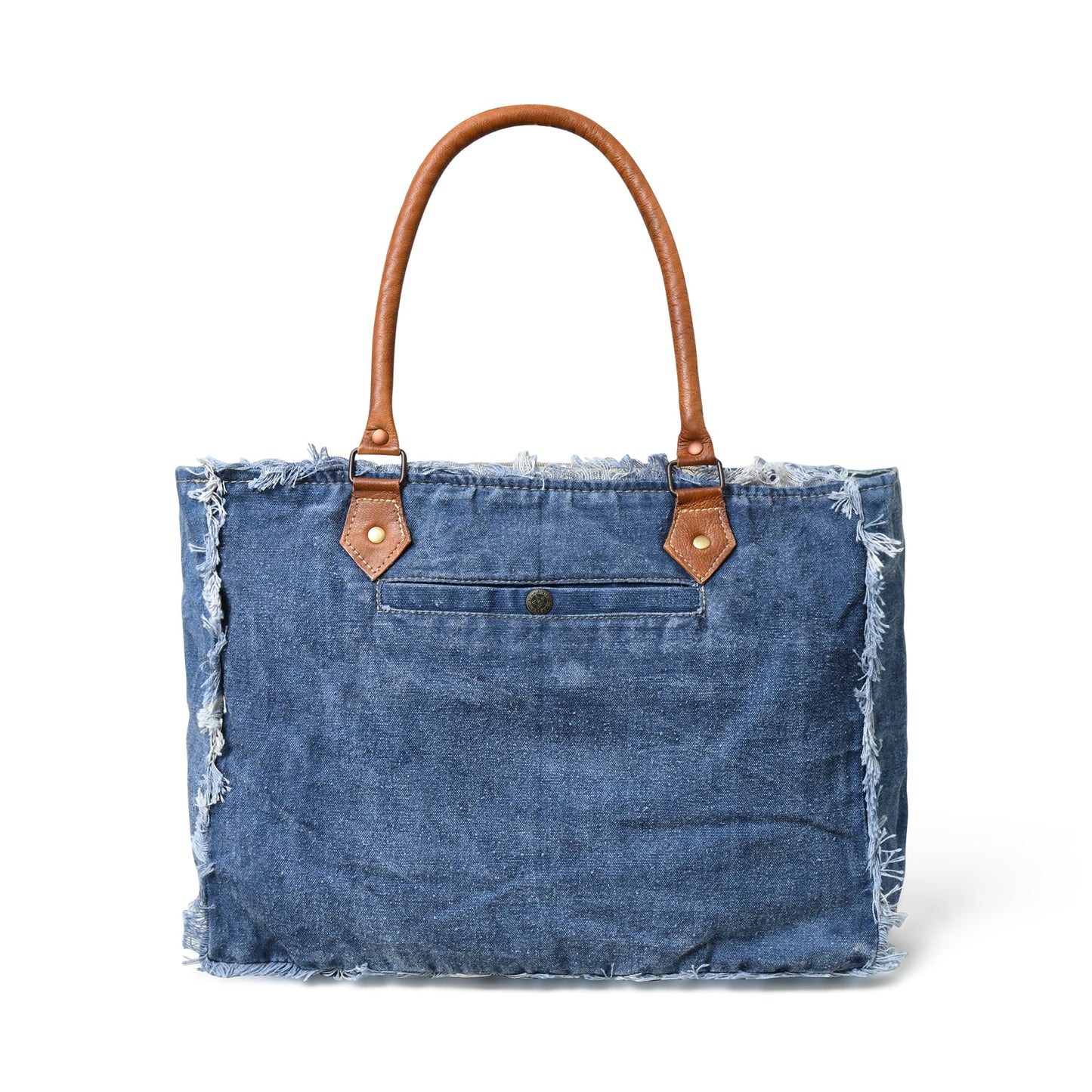 Denim Boho Chic Canvas Shoulder Bag - Concordia Style Boutique
