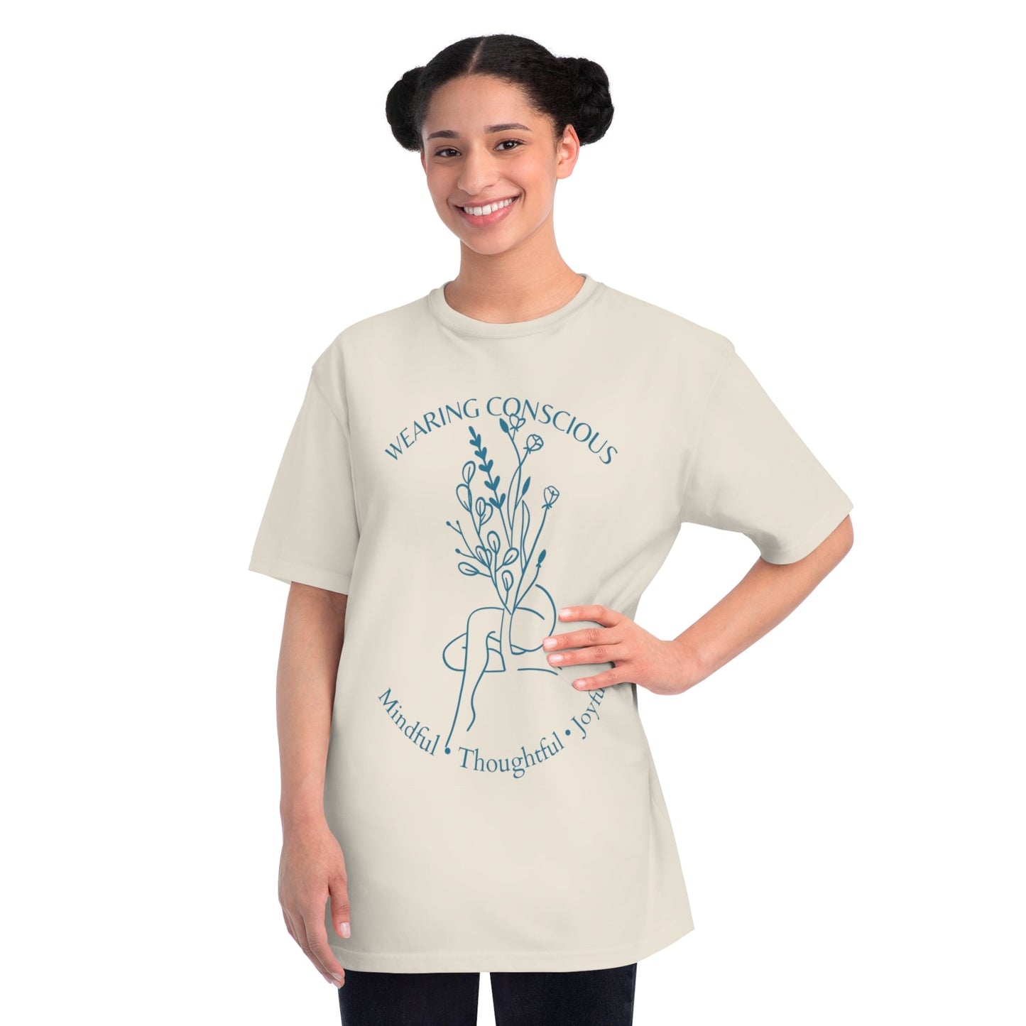Mindful Thoughtful Joyful Organic Unisex T-Shirt