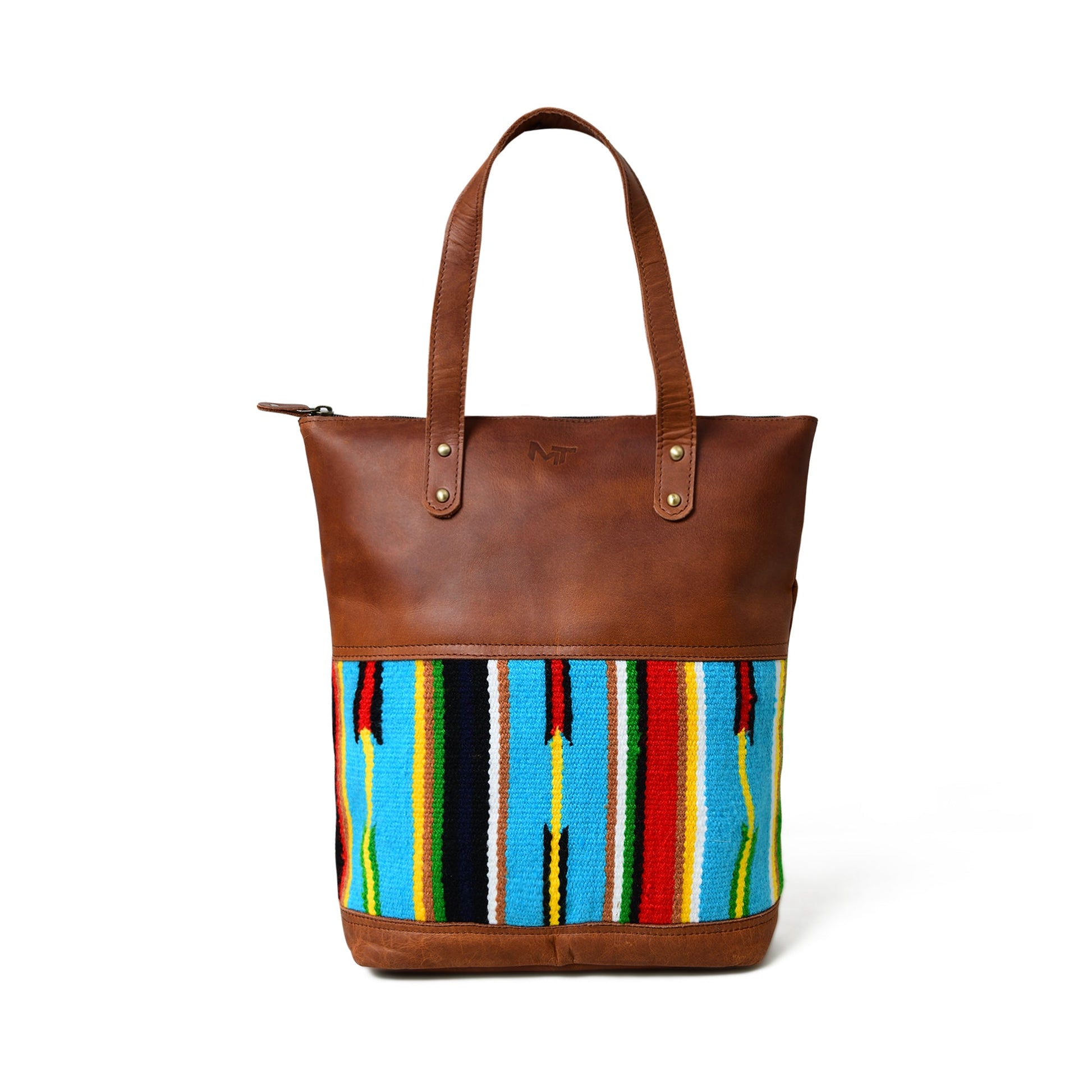 Multicoloured Leather Tote Bag - Concordia Style Boutique