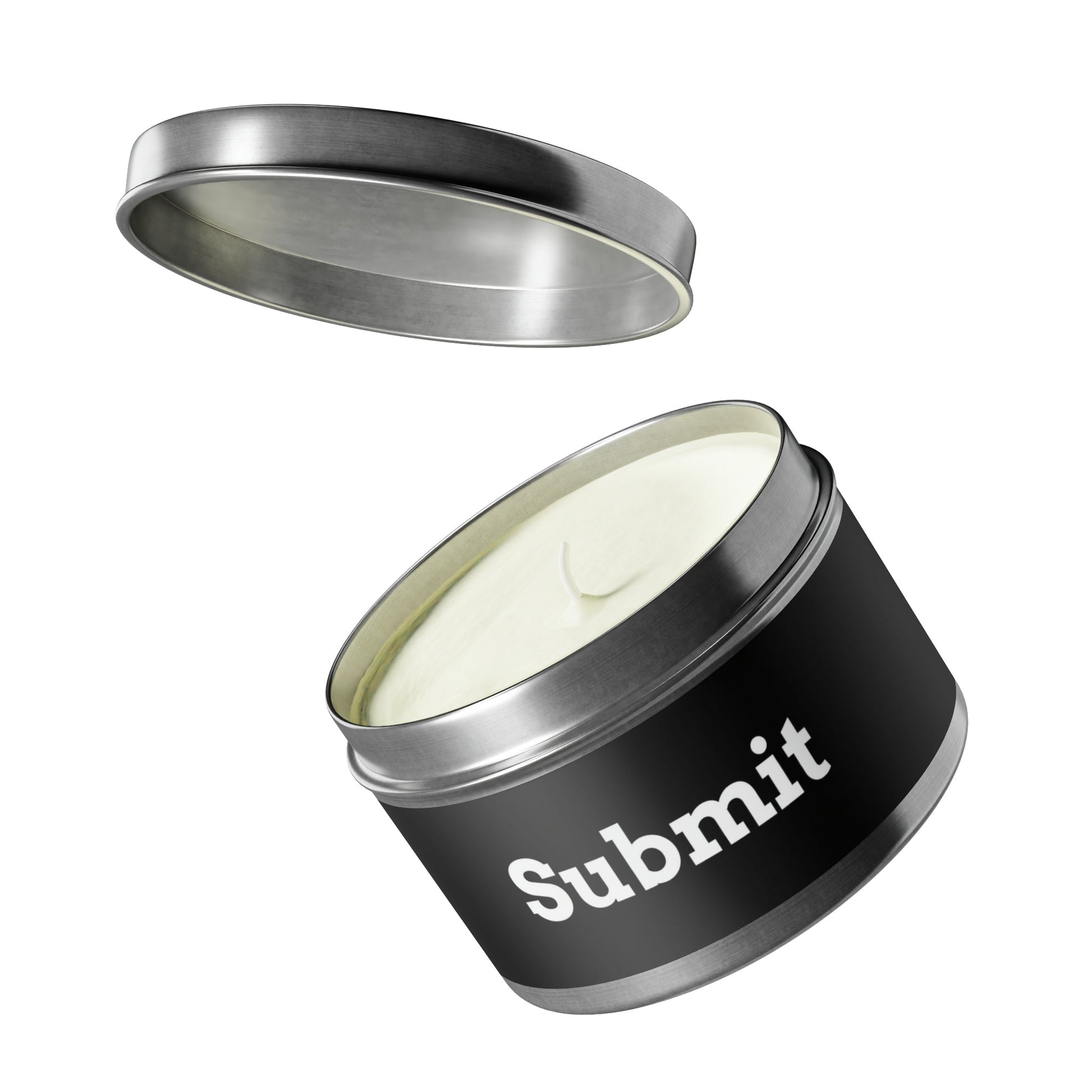 Tin Candle - Submit - Premium Tin Candle from Concordia Style Boutique - Just $9.33! Shop now at Concordia Style Boutique