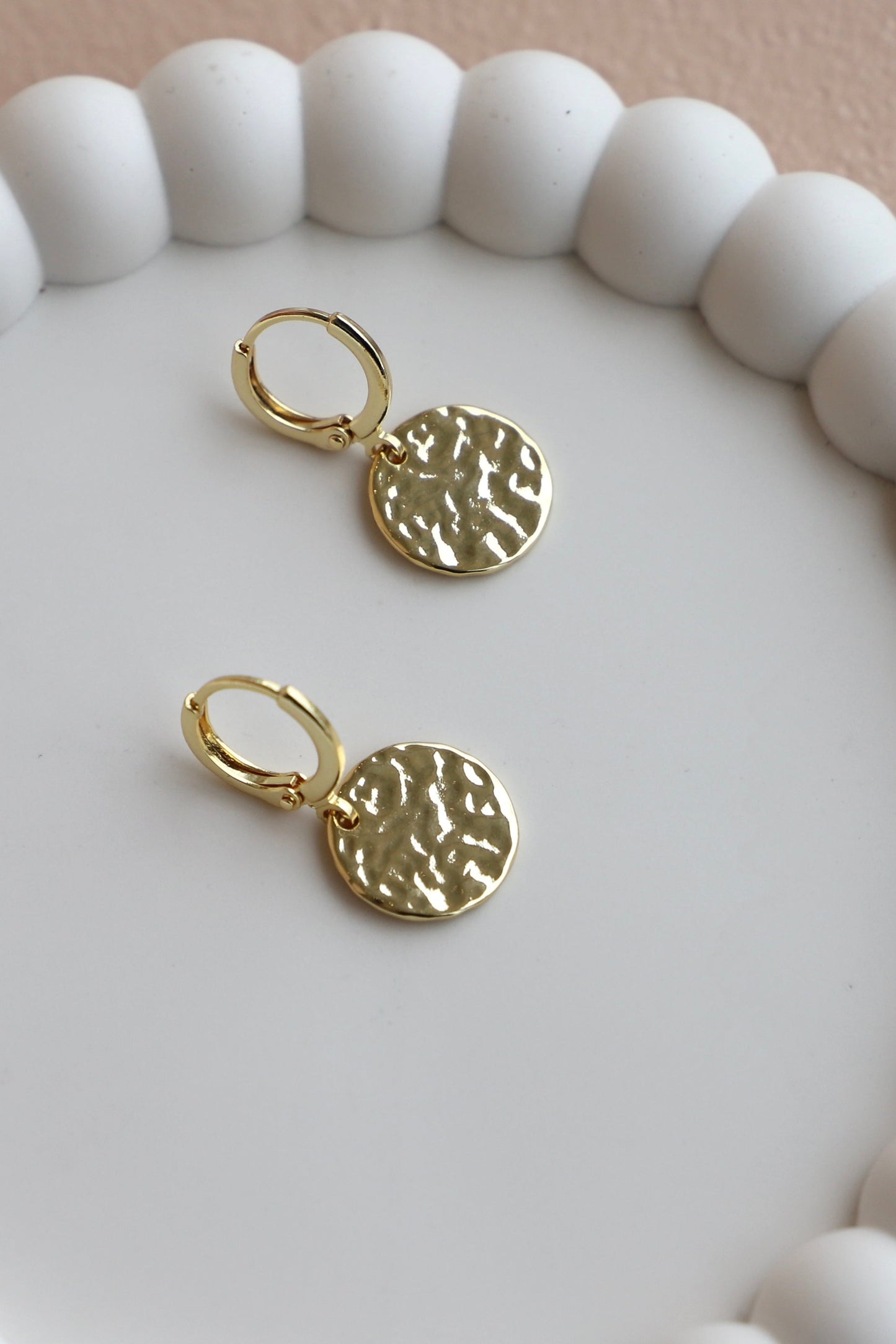 HAMMERED MEDALLION HUGGIES - Concordia Style Boutique