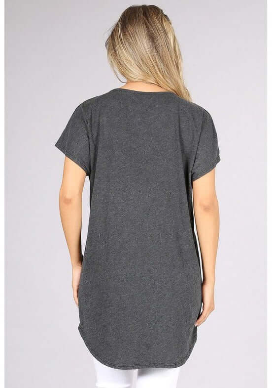 High Low V-Neck Super Comfy Tee - Clearance Final Sale - Concordia Style Boutique