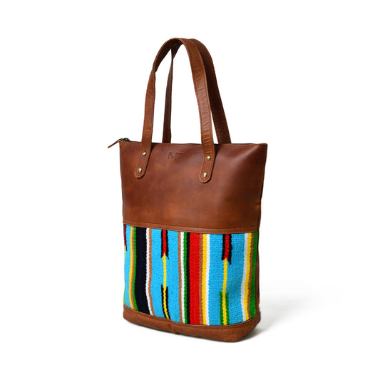 Multicoloured Leather Tote Bag - Concordia Style Boutique