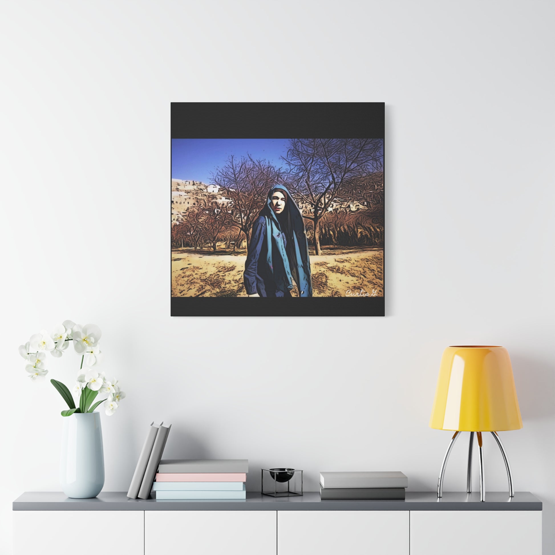 "Linda in Kabul" - Classic Canvas - Premium Canvas from Concordia Style Boutique - Just $34.78! Shop now at Concordia Style Boutique