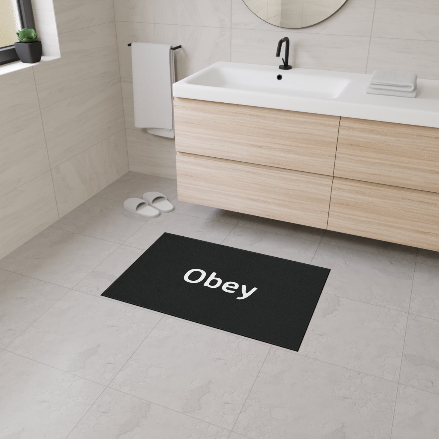 Obey -Heavy Duty Floor Mat - Premium Home Decor from Printify - Just $48.80! Shop now at Concordia Style Boutique