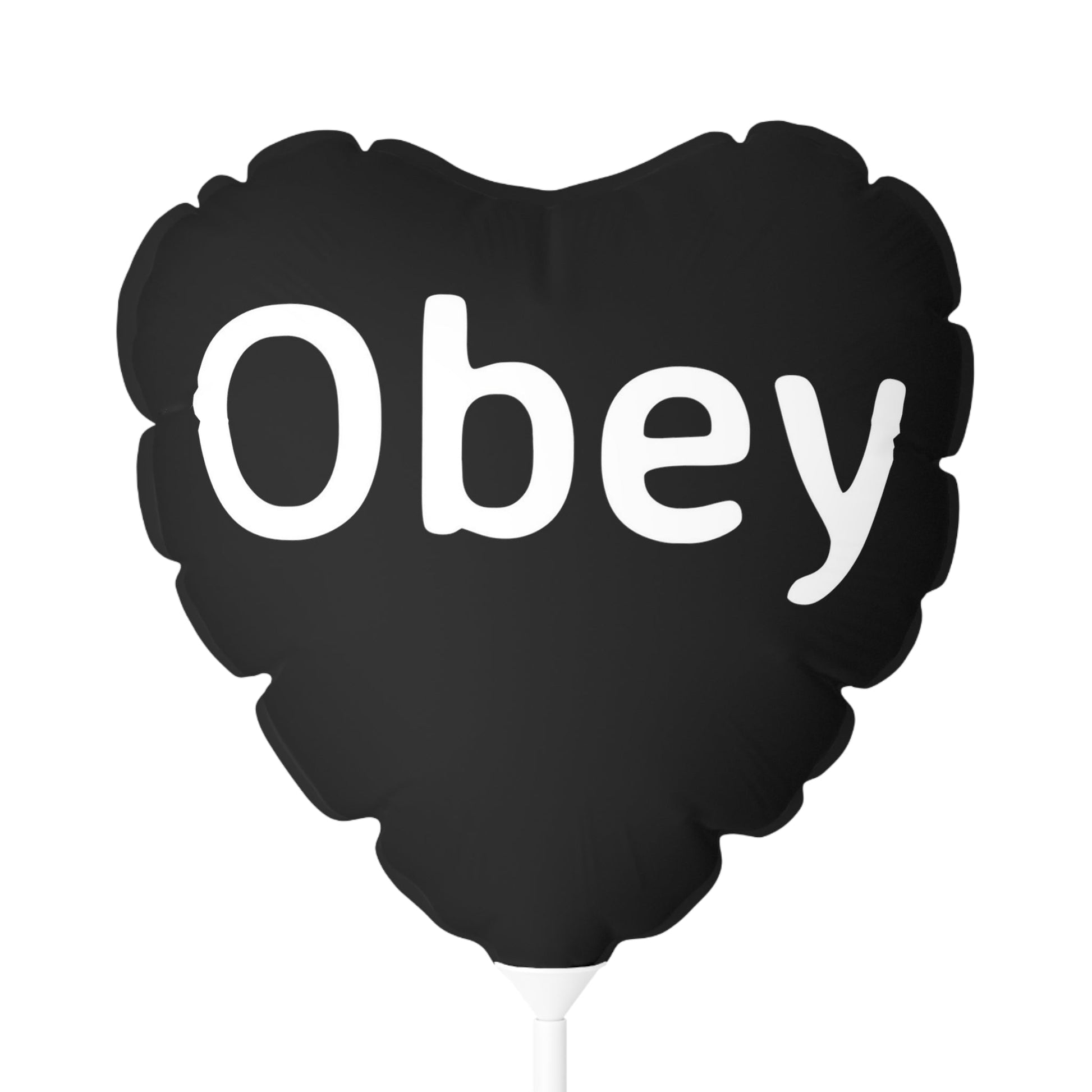 Balloon (Round and Heart-shaped), 11" - Obey - Premium Balloon from Concordia Style Boutique - Just $18.40! Shop now at Concordia Style Boutique