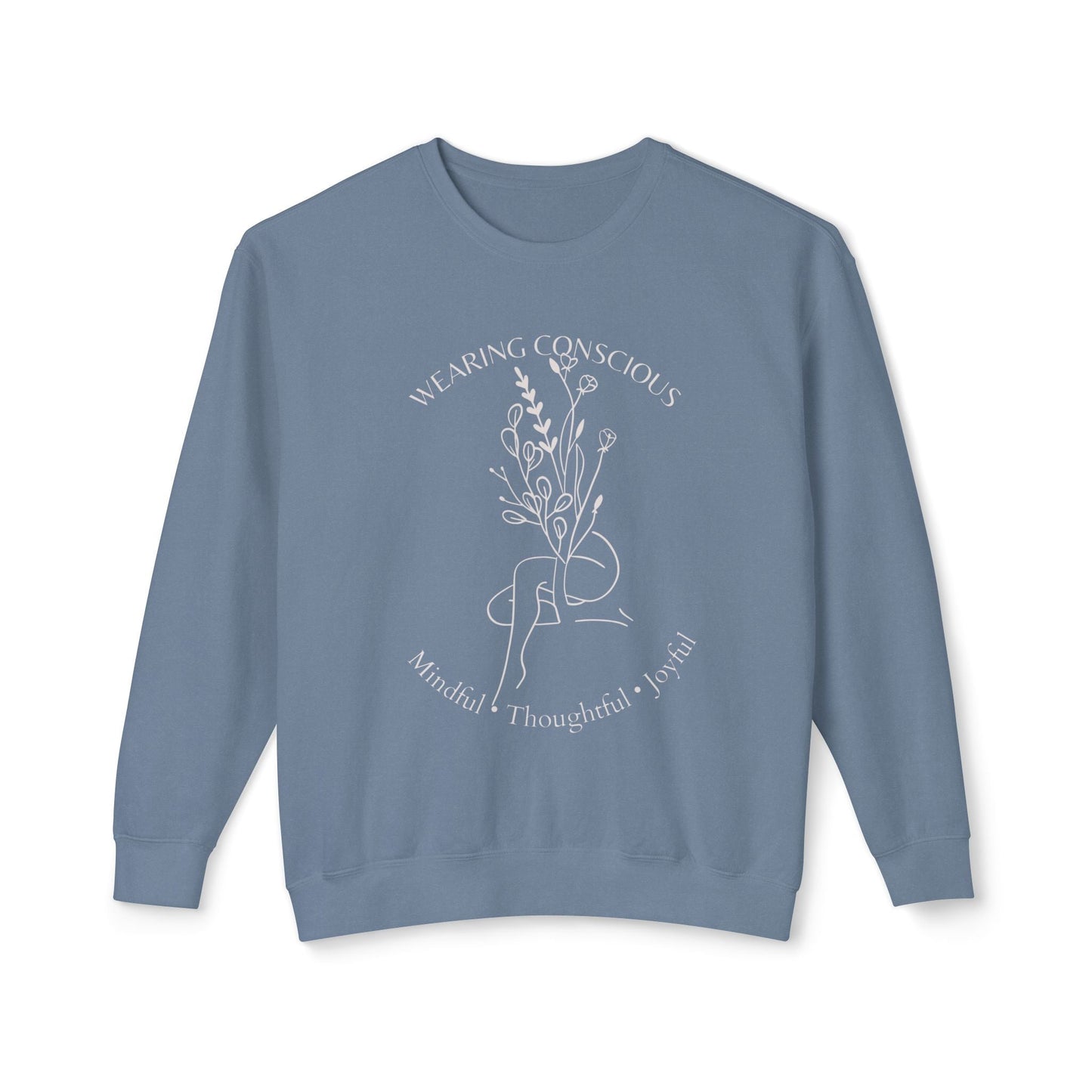 Spring Mindfulness Crewneck Sweatshirt - Joyous and Conscious Design