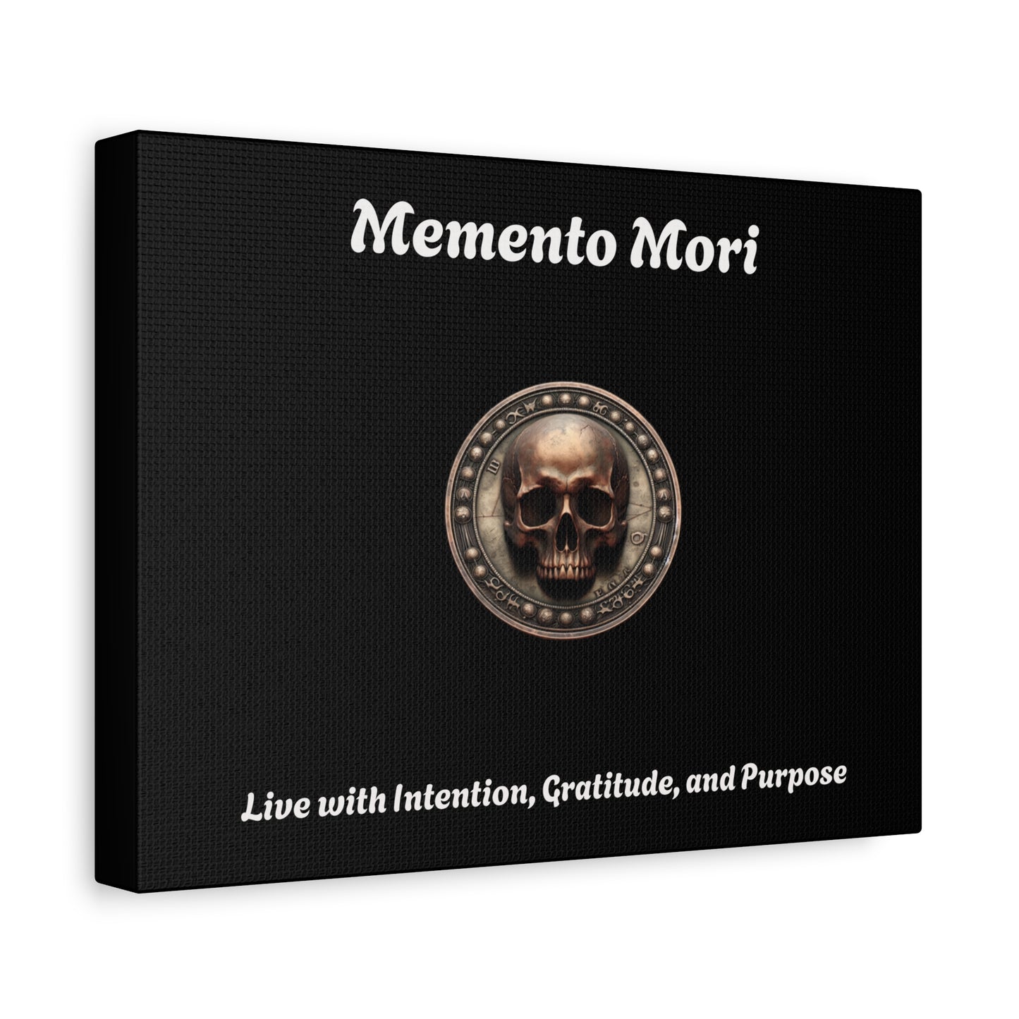 "Memento Mori" Matte Canvas - Inspirational Wall Art -"Live with Intention, Gratitude, and Purpose" - Premium Canvas from Concordia Style Boutique - Just $56.56! Shop now at Concordia Style Boutique