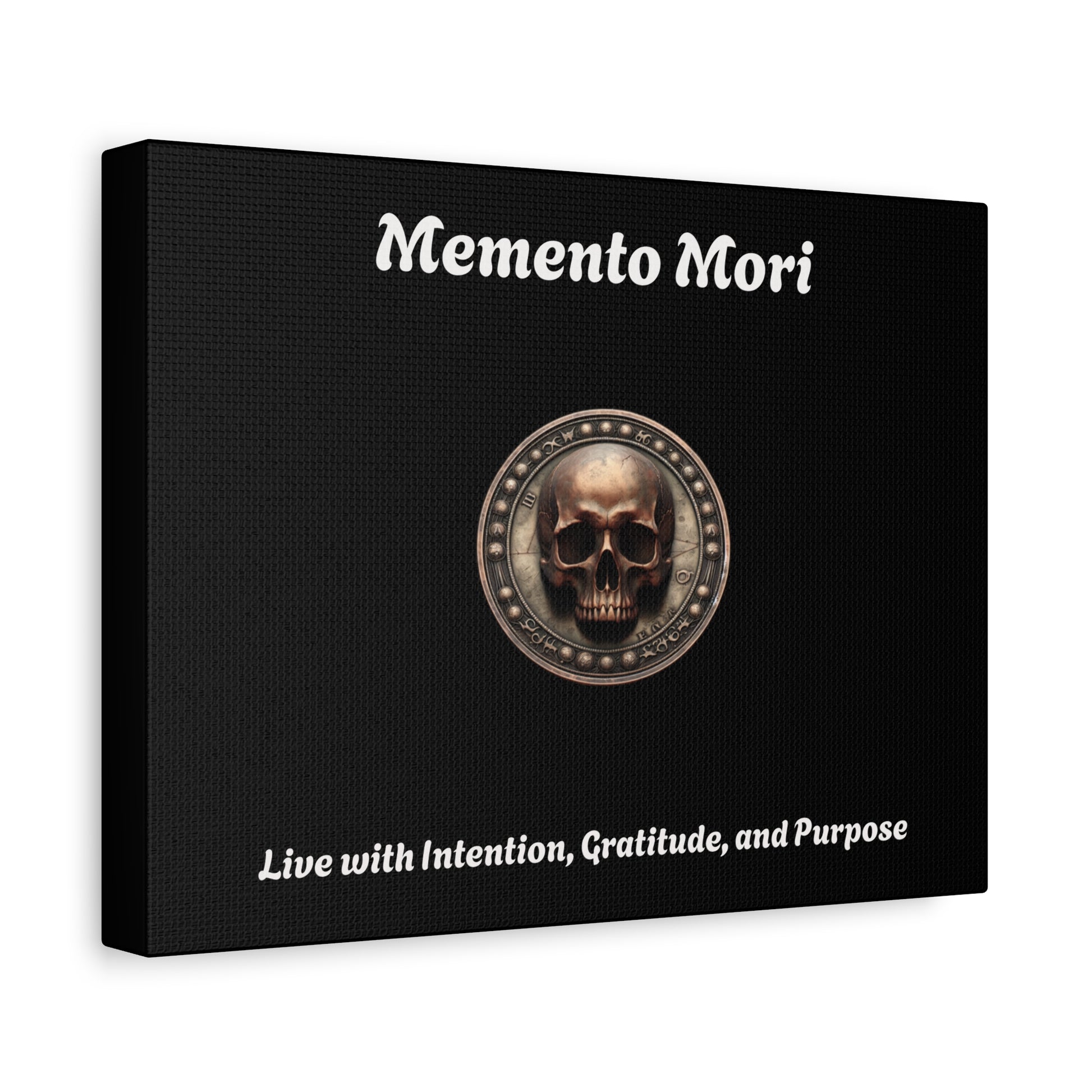 "Memento Mori" Matte Canvas - Inspirational Wall Art -"Live with Intention, Gratitude, and Purpose" - Premium Canvas from Concordia Style Boutique - Just $56.56! Shop now at Concordia Style Boutique