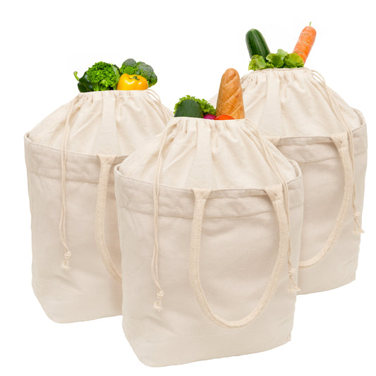 Canvas Grocery Tote with Drawstring - Concordia Style Boutique