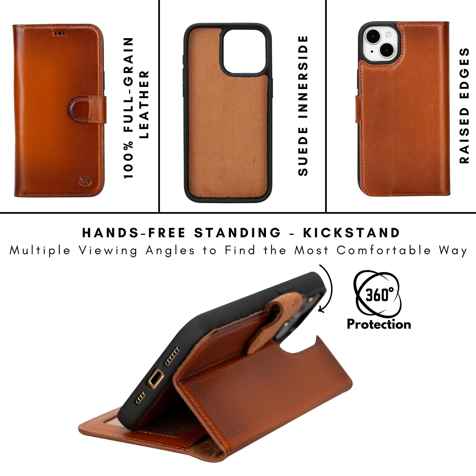 Casper iPhone 14 Series Detachable Leather Wallet Case - Concordia Style Boutique