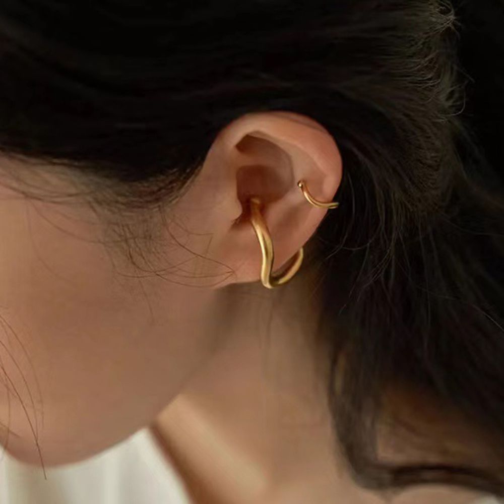 CHUNKY SNAKE-LIKE EAR CUFFS (PAIR) - Concordia Style Boutique