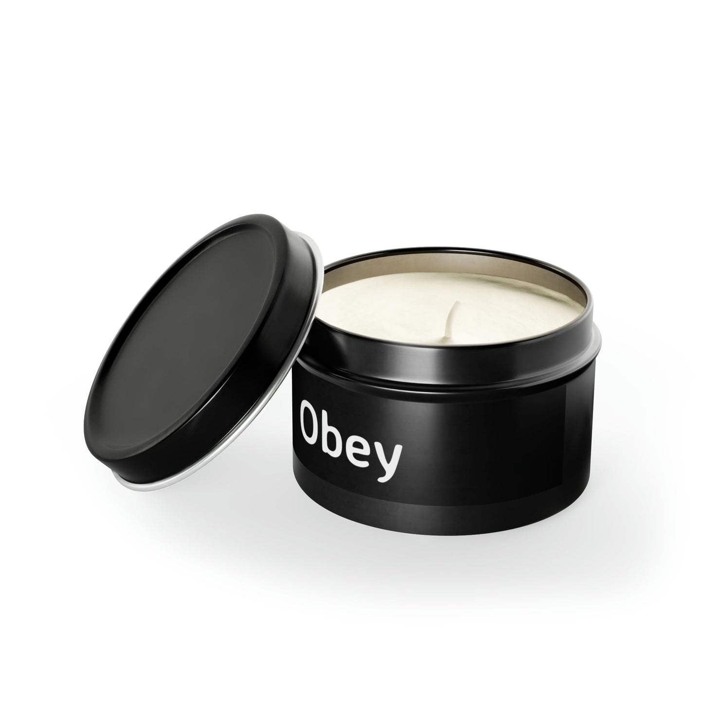 Tin Candle - Obey - Premium Tin Candle from Concordia Style Boutique - Just $9.33! Shop now at Concordia Style Boutique