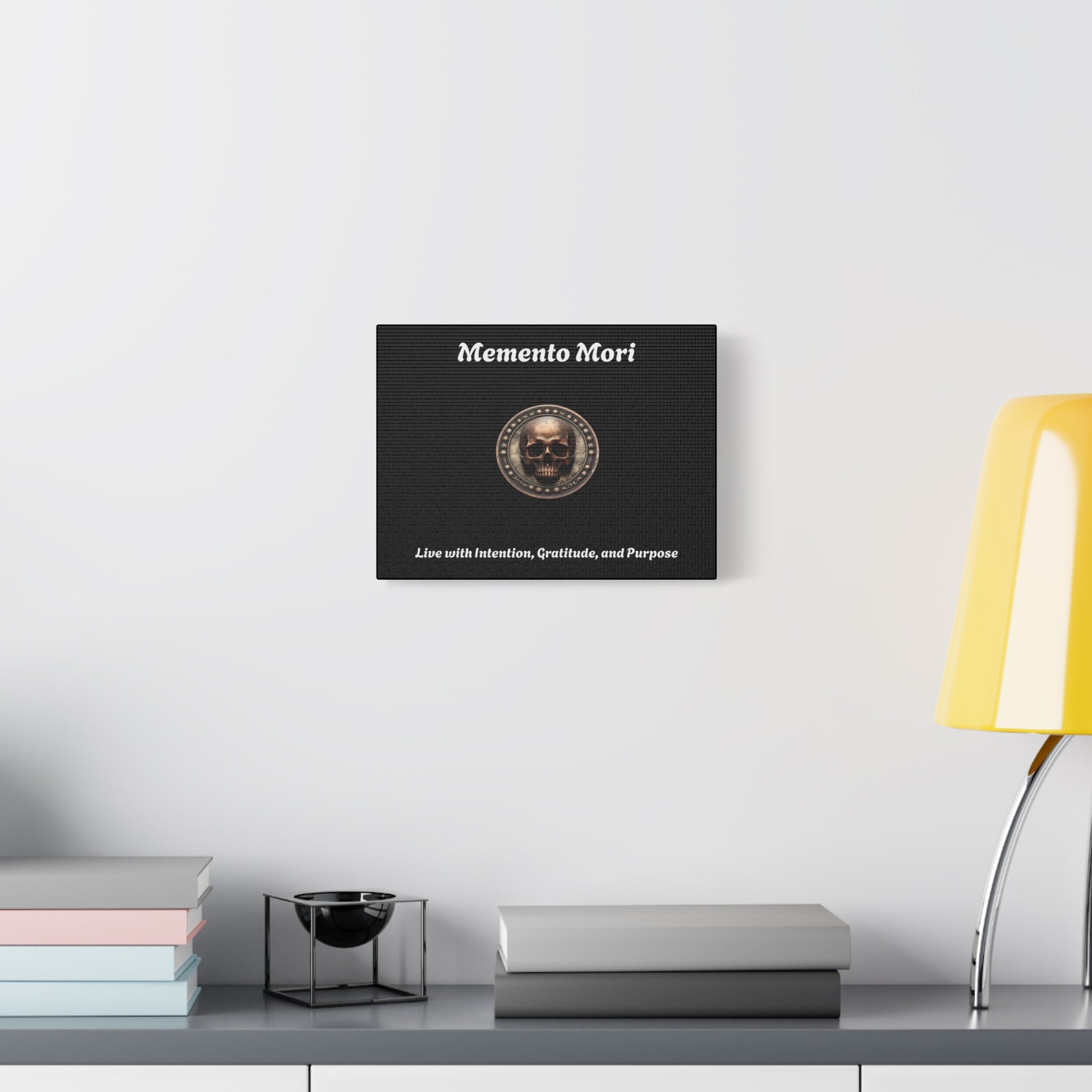 "Memento Mori" Matte Canvas - Inspirational Wall Art -"Live with Intention, Gratitude, and Purpose" - Premium Canvas from Concordia Style Boutique - Just $56.56! Shop now at Concordia Style Boutique